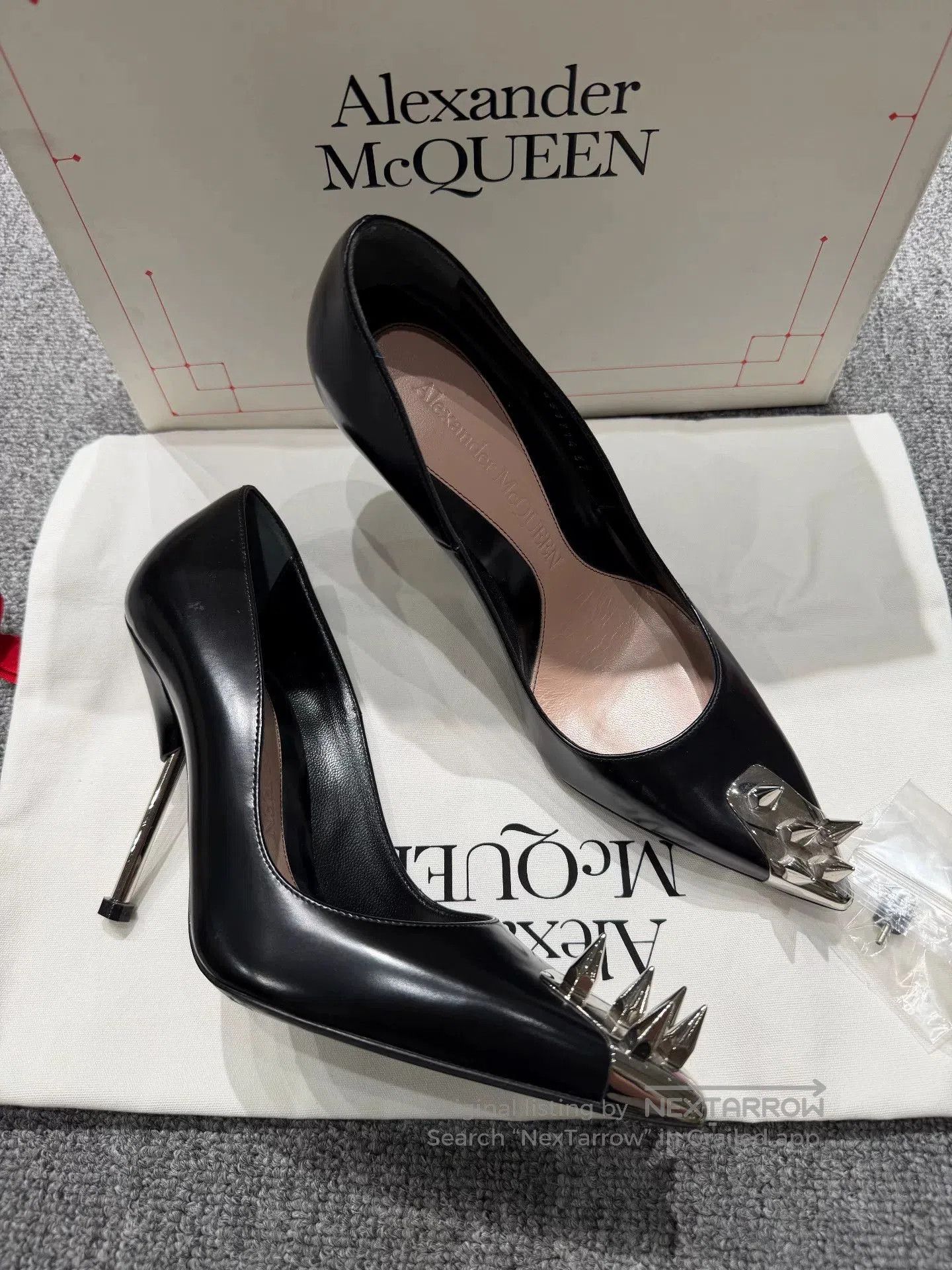 Alexander McQueen Alexander McQueen Studded Pointed Toe Heels. Size US 4 / IT 34 - 1 Thumbnail