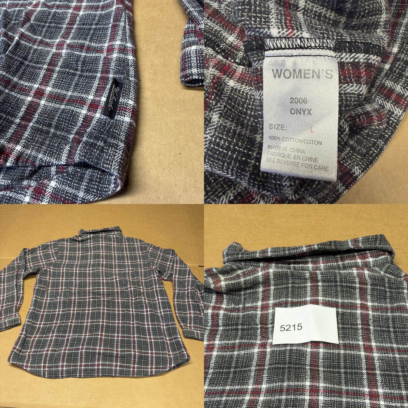 Vintage Woolrich Shirt Womens Large Gray Plaid Flannel Button-Up Long Sleeve Casual Onyx Size L / US 10 / IT 46 - 8 Thumbnail