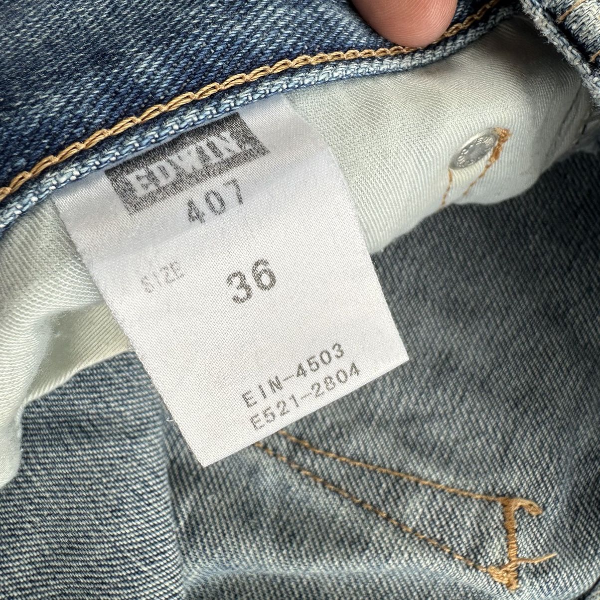 Japanese Brand Vintage Edwin Distressed Faded Denim Jean Pant W36 Size US 36 / EU 52 - 8 Thumbnail