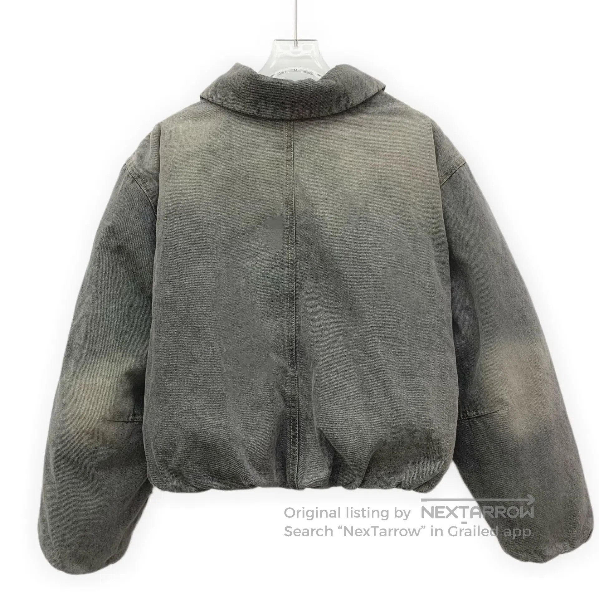 Other Amisu Garment Gray cotton water-washed collar zip-through Size XS / US 0-2 / IT 36-38 - 2 Thumbnail