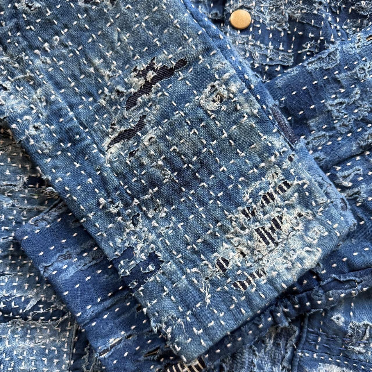 Kapital Japanese Boro Denim Work Chore Jacket Size US M / EU 48-50 / 2 - 6 Thumbnail