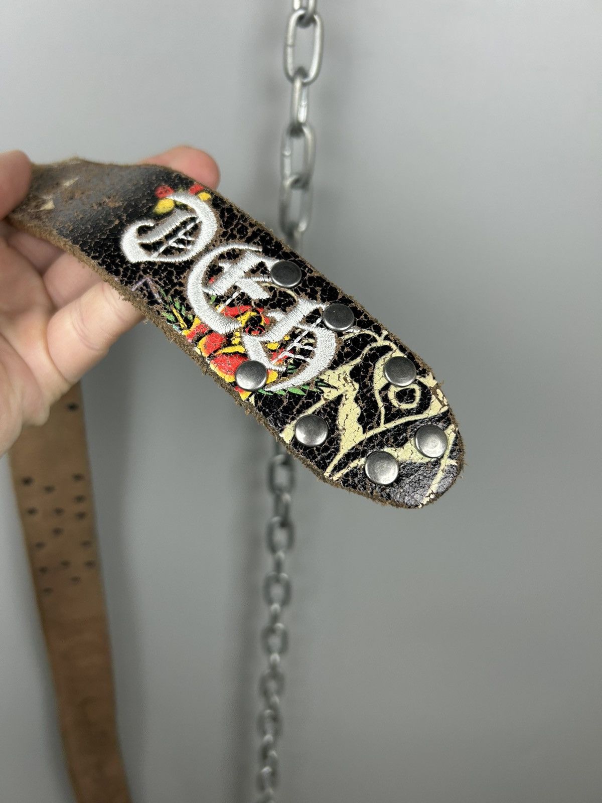 Christian Audigier × Ed Hardy × Vintage Vintage Ed Hardy By Christian Audigier Tattoowear Belt Size ONE SIZE - 17 Thumbnail