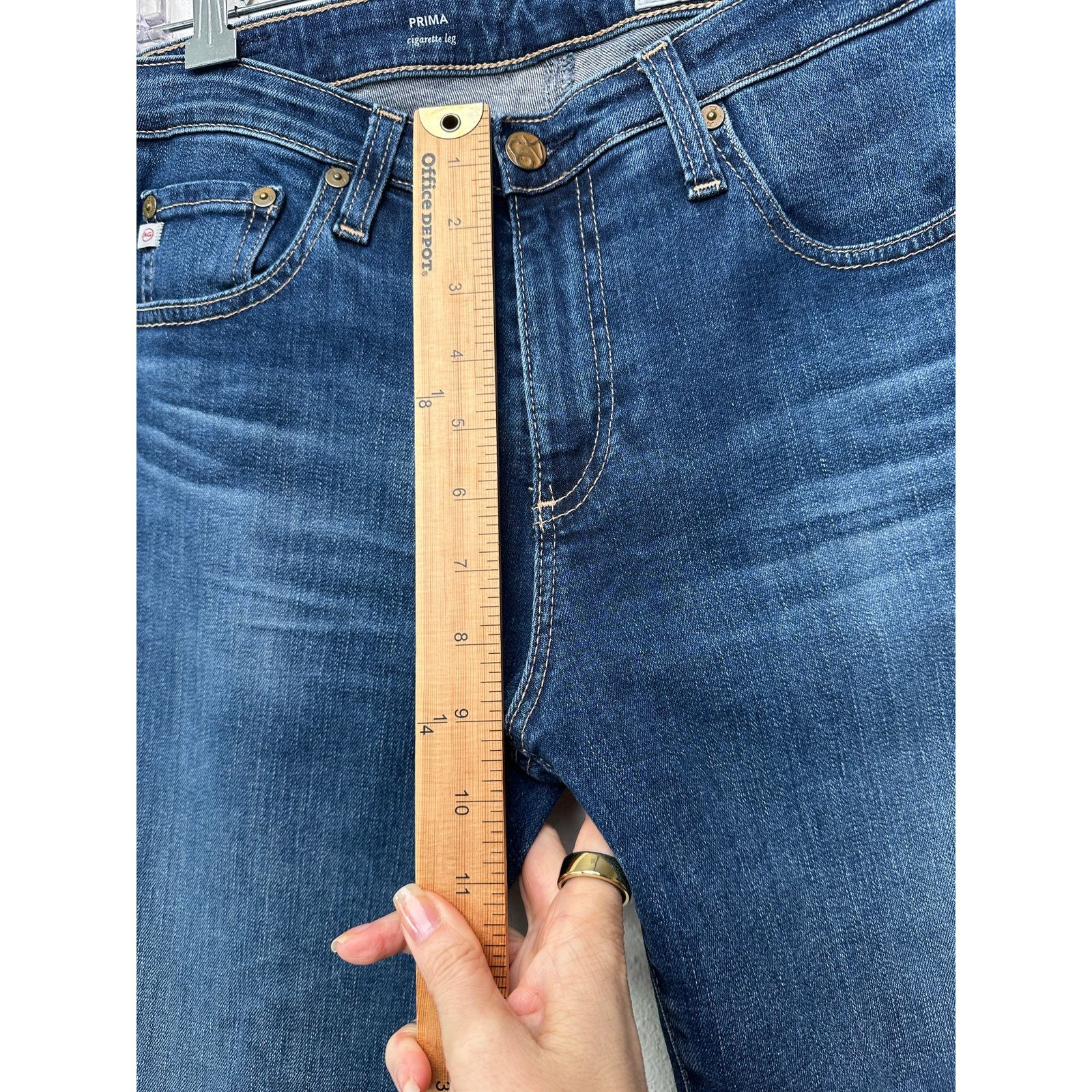 AG Adriano Goldschmied AG women’s Prima cigarette leg jeans medium wash US 29 Size 29" - 11 Thumbnail