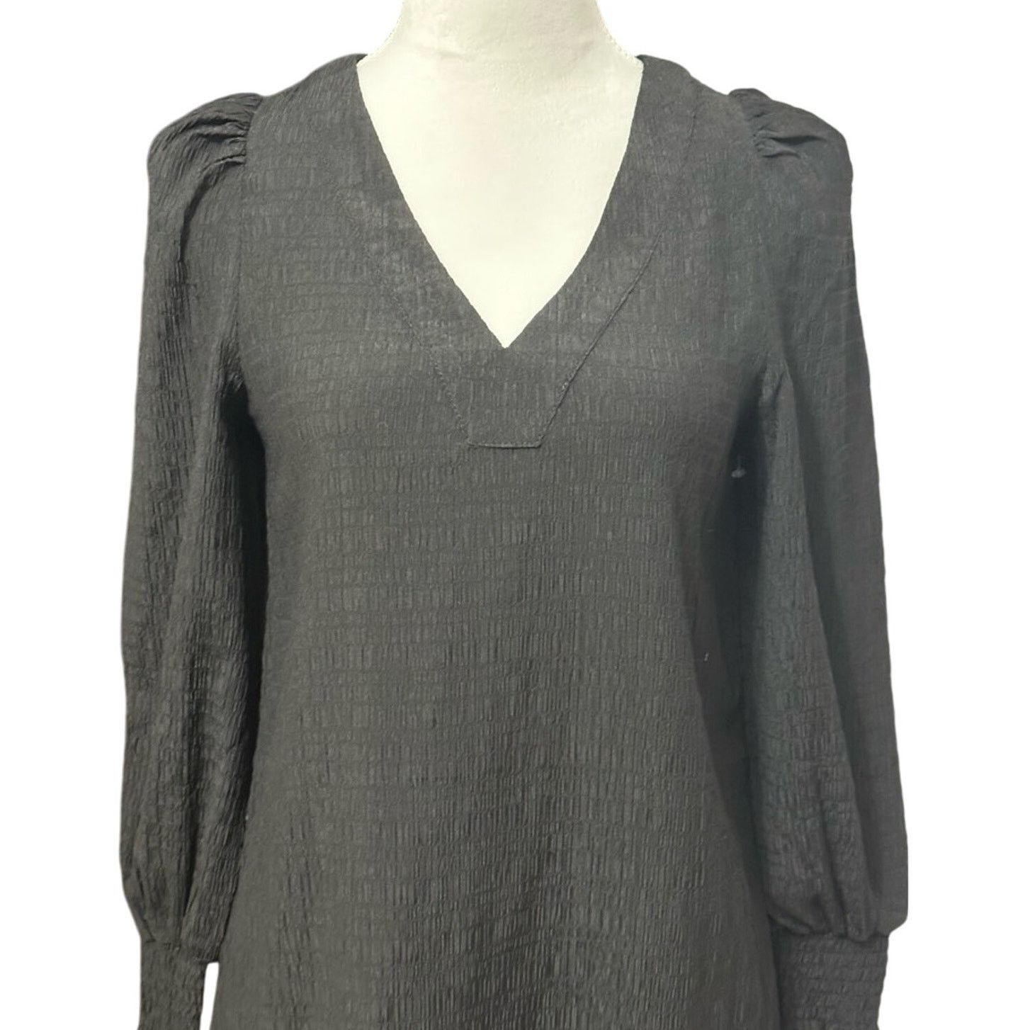 Other BB Dakota x Steve Madden Shift Dress V-Neck Black XS NWOT Size XS / US 0-2 / IT 36-38 - 3 Thumbnail