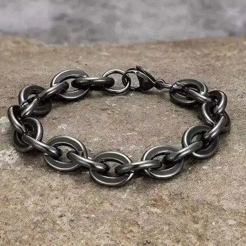 Jewelry Oval Shape Chain Bracelet Size ONE SIZE - 2 Thumbnail