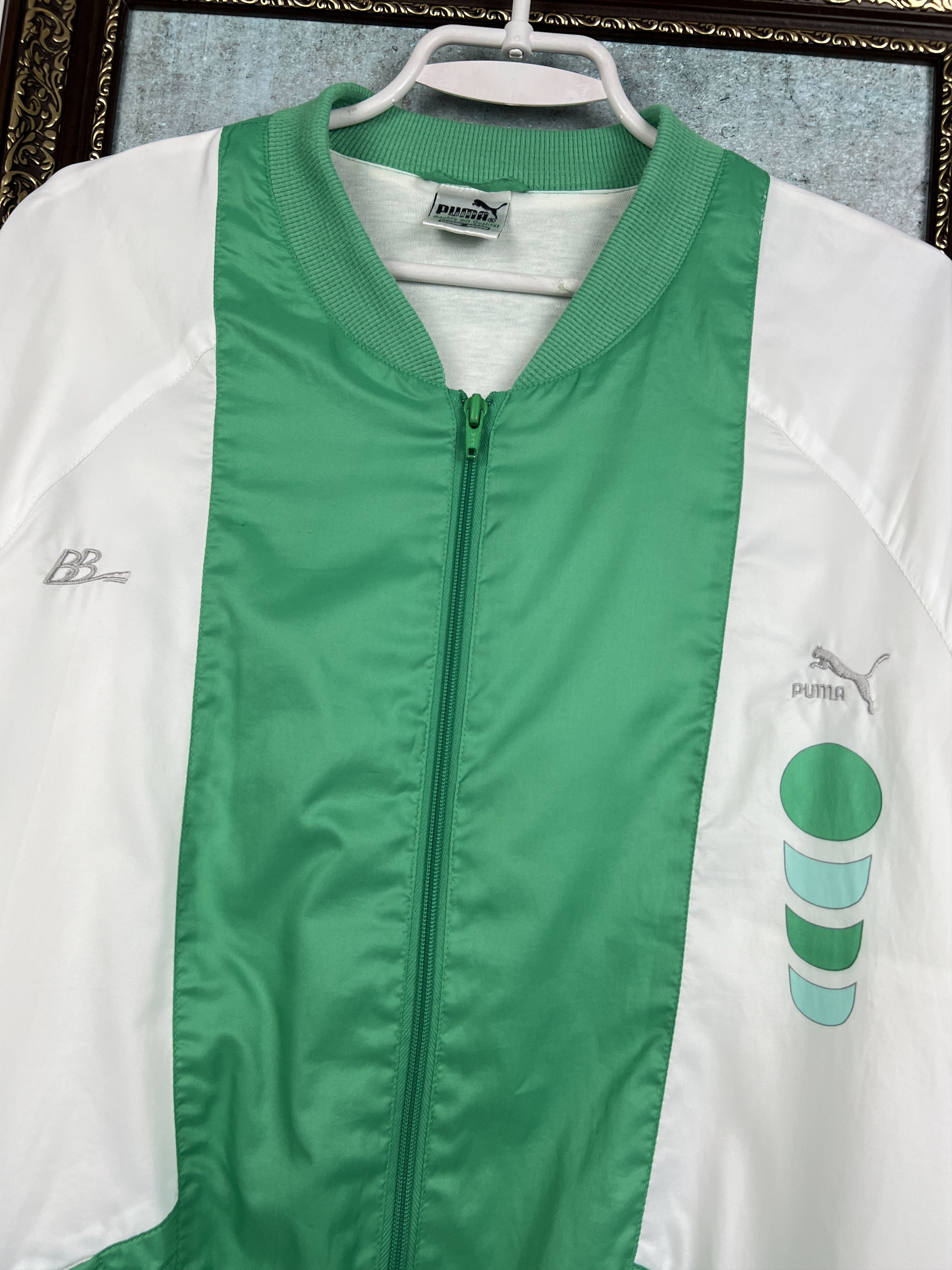 Puma Vintage 80's Tennis Boris Becker Jacket Track Top Zip Rare Size US L / EU 52-54 / 3 - 3 Thumbnail