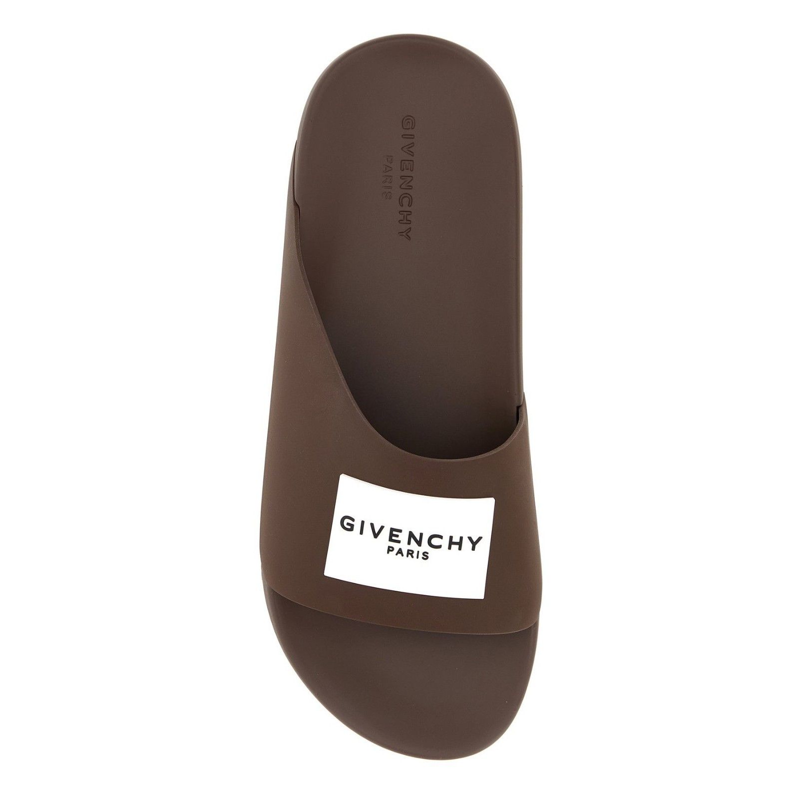 Givenchy GIVENCHY Brown Rubber Slides New (Men's size:12;) Size US 12 / EU 45 - 2 Thumbnail