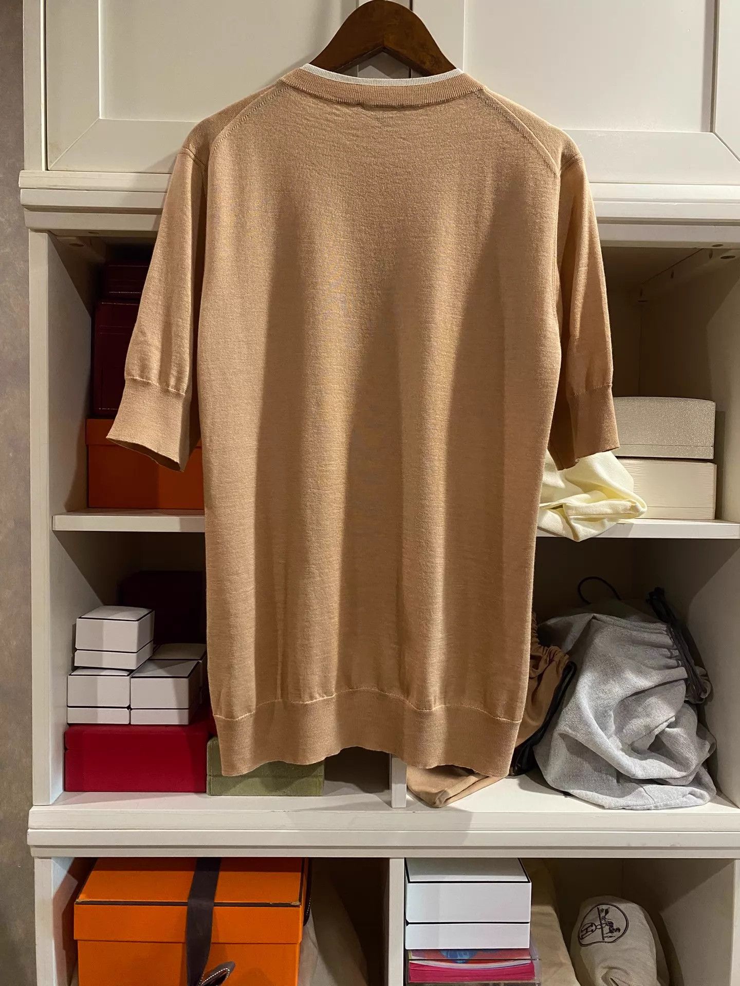 Loro Piana Loro Piana Cashmere-Silk Short Sleeve Classic Shirt 42 Size M / US 6-8 / IT 42-44 - 2 Thumbnail