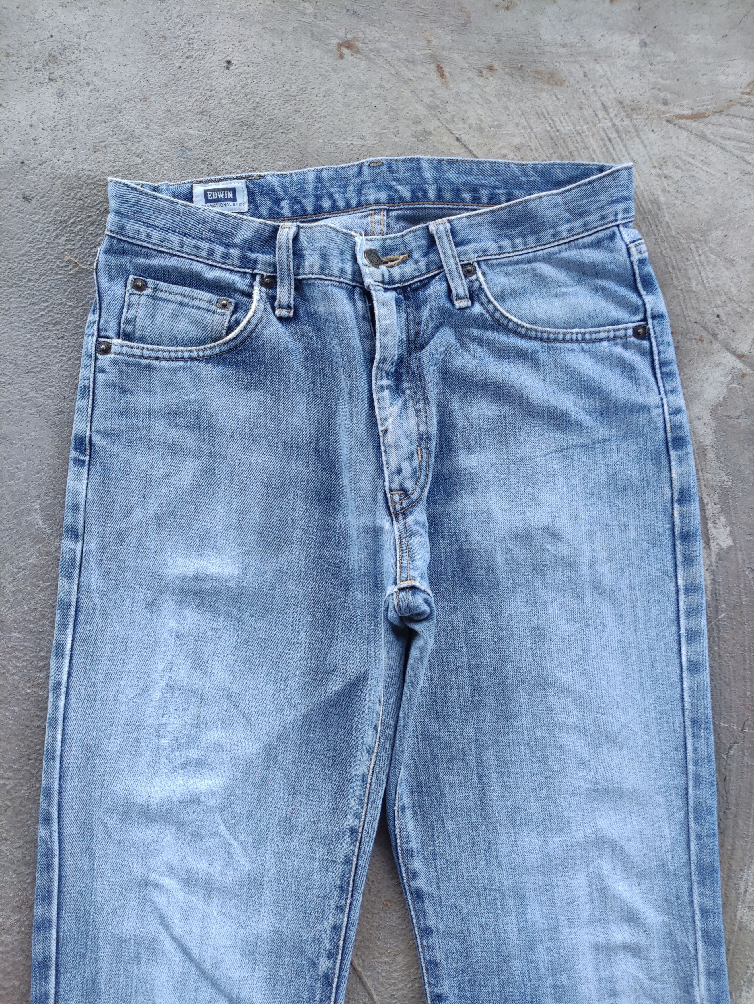 Edwin Vintage Edwin Japan Jean Distressed Faded Denim Size US 31 - 3 Thumbnail