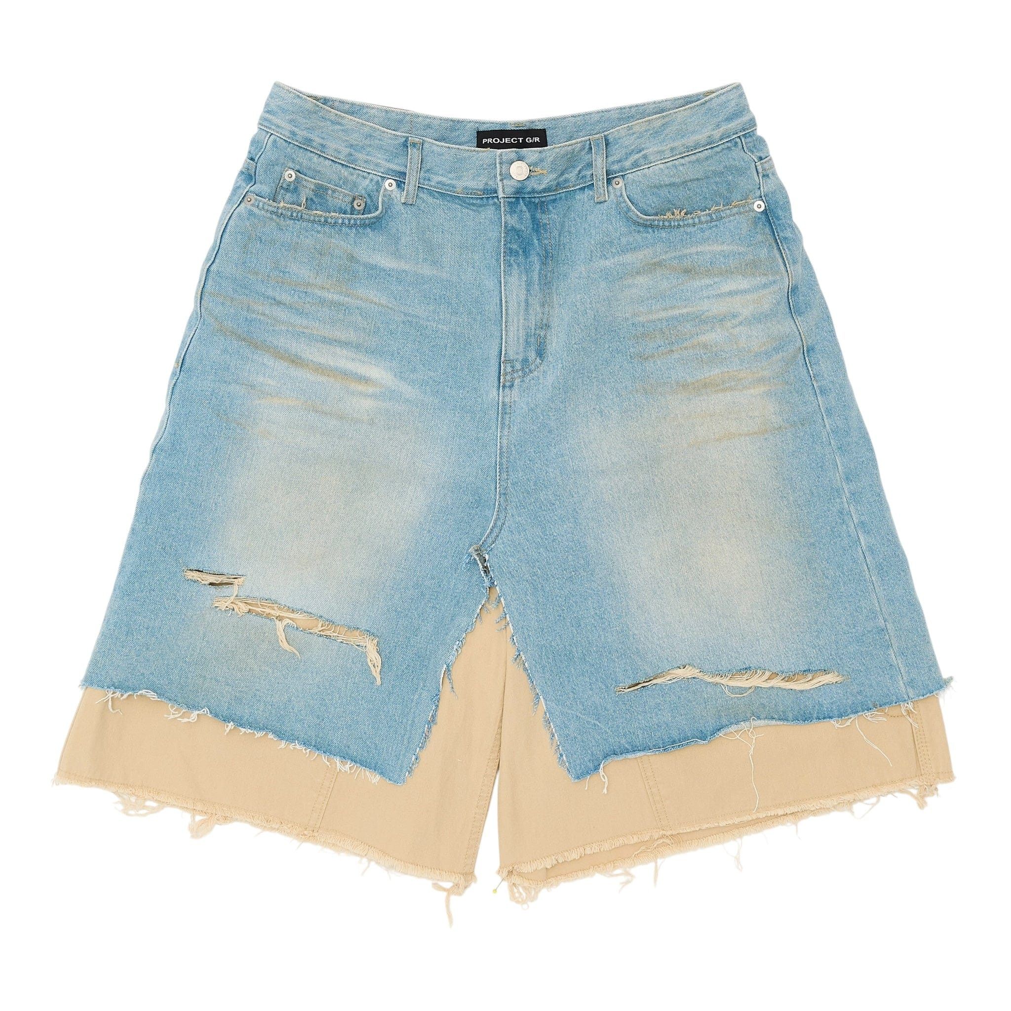 PROJECT G/R Project GR x Murd333r layered cargo shorts | Grailed