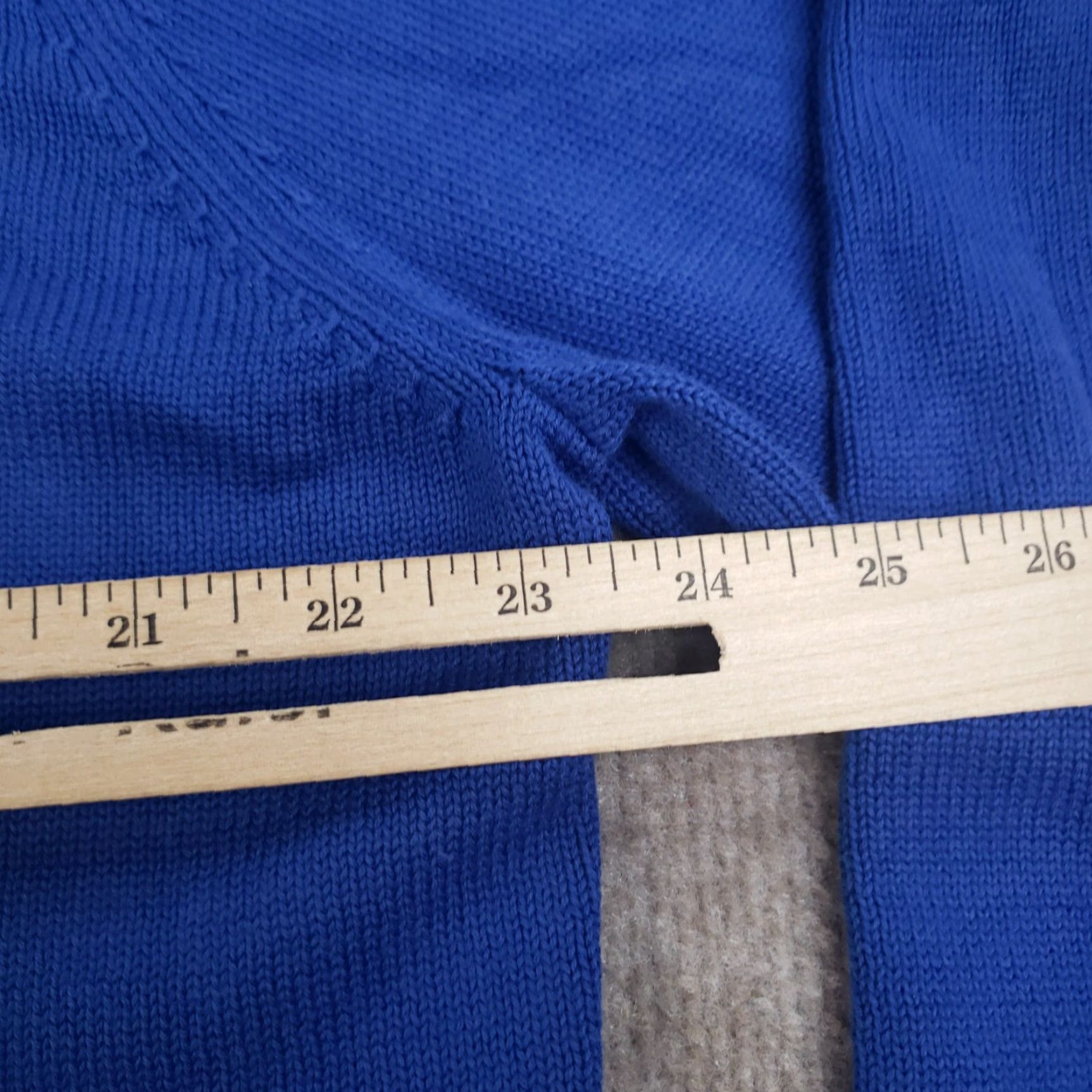 Brooks Brothers Brooks Brothers Mens Large Blue 1/4 Zip Long Sleeve Mock Neck Sweater Cotton Golf Walking Size US L / EU 52-54 / 3 - 3 Thumbnail