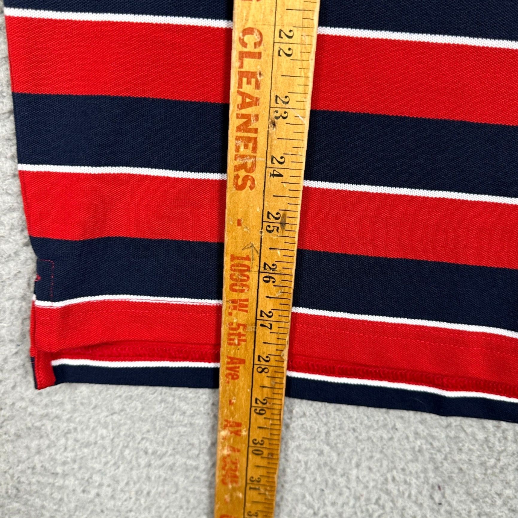 Under Armour Under Armour Polo Shirt Mens Small Short Sleeve Striped Red Navy White Golf Casual Activewear EUC Size US S / EU 44-46 / 1 - 7 Thumbnail