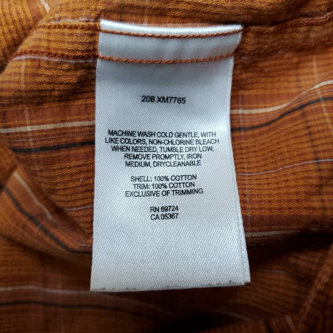 Vintage Columbia Shirt Mens XL Orange Plaid Woven Long Sleeve Button-Up Casual Outdoor Classic Size US XL / EU 56 / 4 - 5 Thumbnail