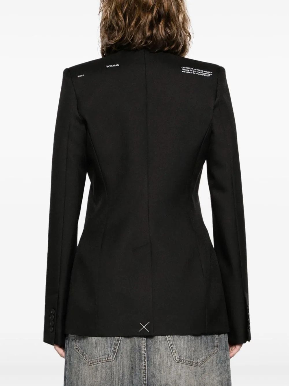 Off-White o1y1125 Blazer in Black Size XS / US 0-2 / IT 36-38 - 3 Thumbnail