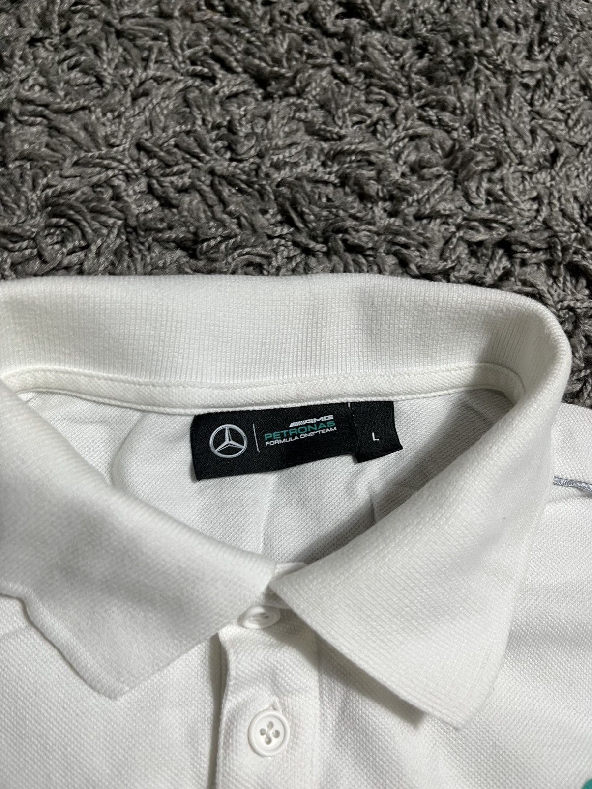 Mercedes-Benz MERCEDES BENZ PETRONAS AMG RACING COTTON POLO TEE Size US L / EU 52-54 / 3 - 3 Thumbnail