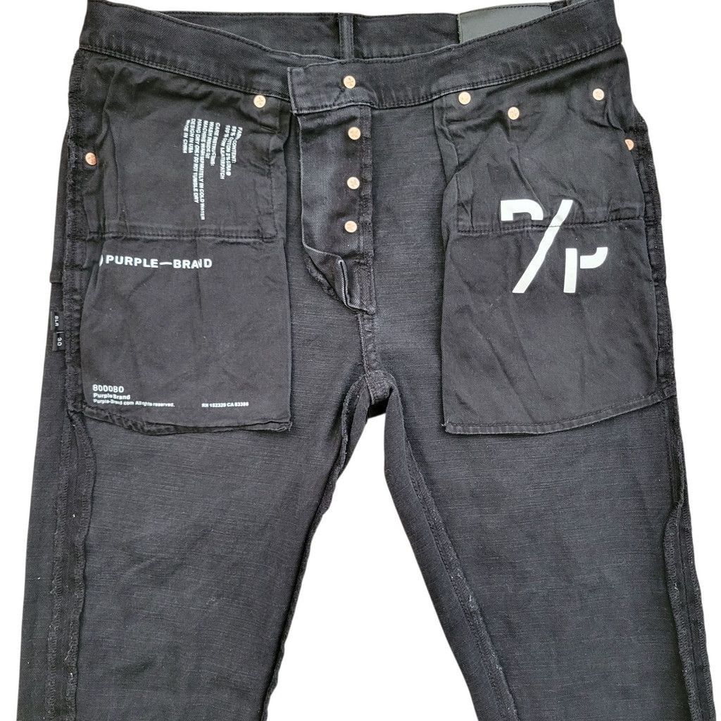 Purple Brand PURPLE BRAND STYLE NO P001 Men Button-Fly Skinny Jeans 30/32 Size US 30 / EU 46 - 7 Thumbnail