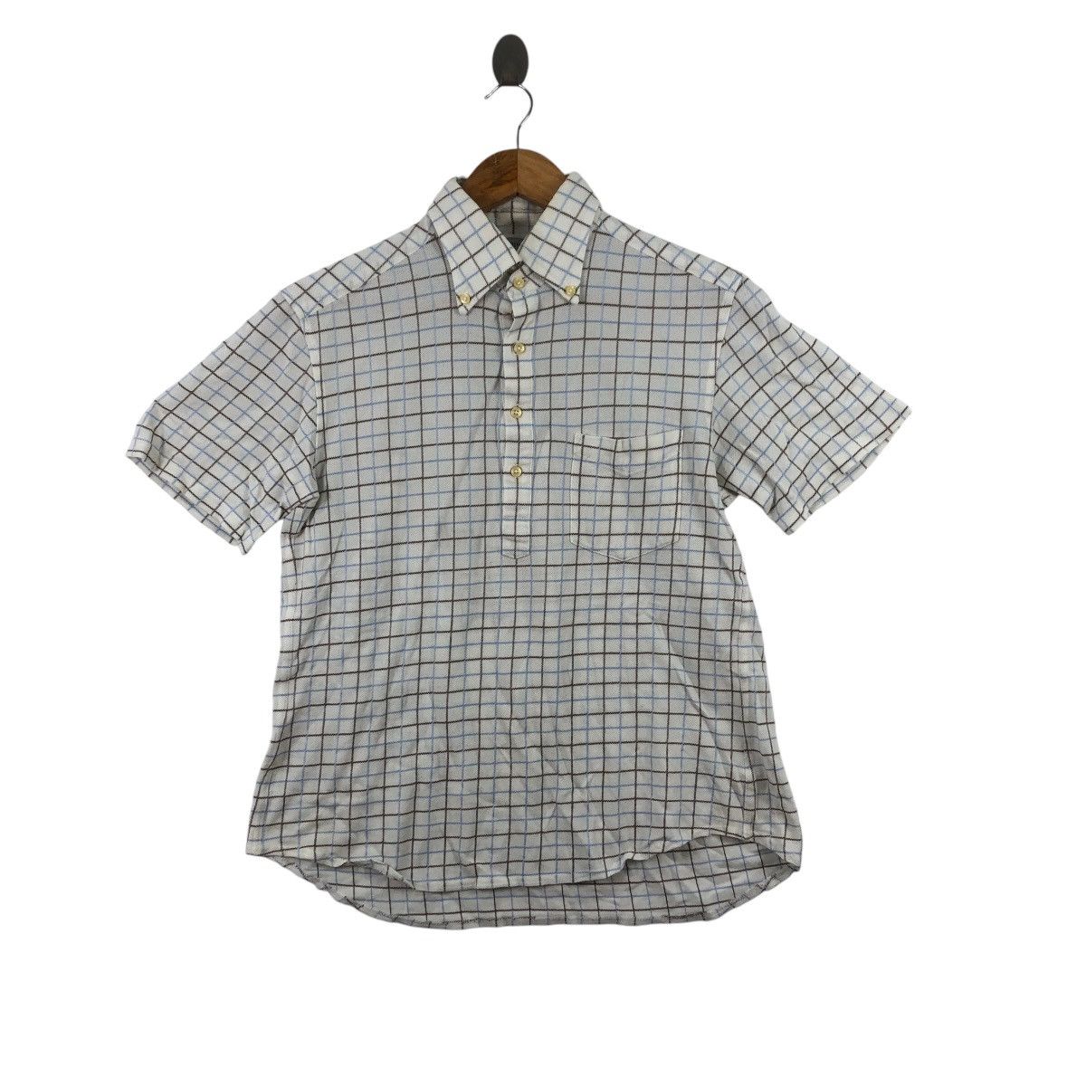 Vintage Vintage J.PRESS CAMBRIDGE Plain Checks Plo Tee Shirt Top Size M / US 6-8 / IT 42-44 - 1 Thumbnail