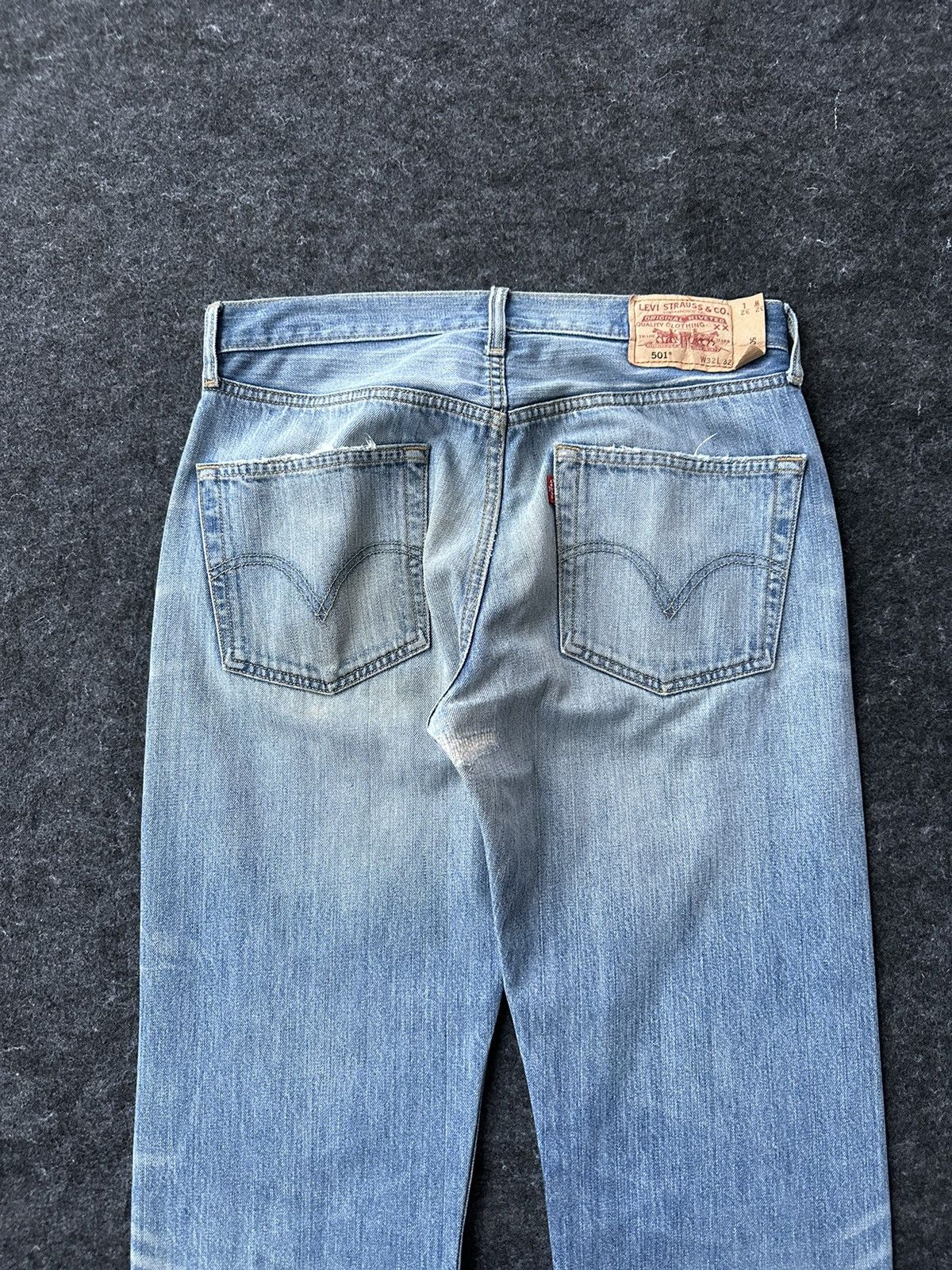 Levi's Vintage Levis 501 Blue Washed Faded Denim 32x32 D467 Size US 32 / EU 48 - 5 Thumbnail