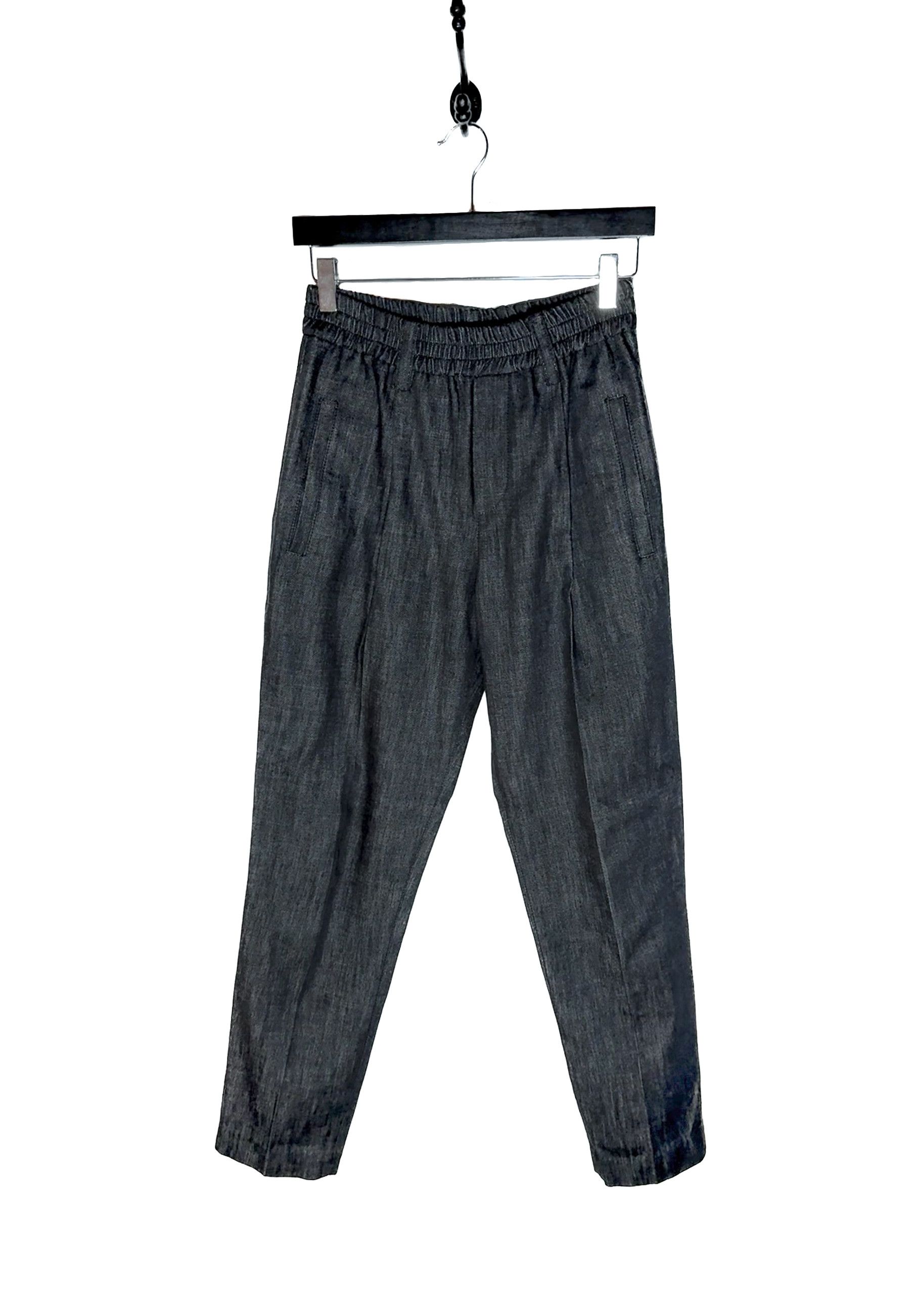 Brunello Cucinelli Brunello Cucinelli High Waisted Blue Black Jogger Jeans Size 26" / US 2 / IT 38 - 1 Thumbnail