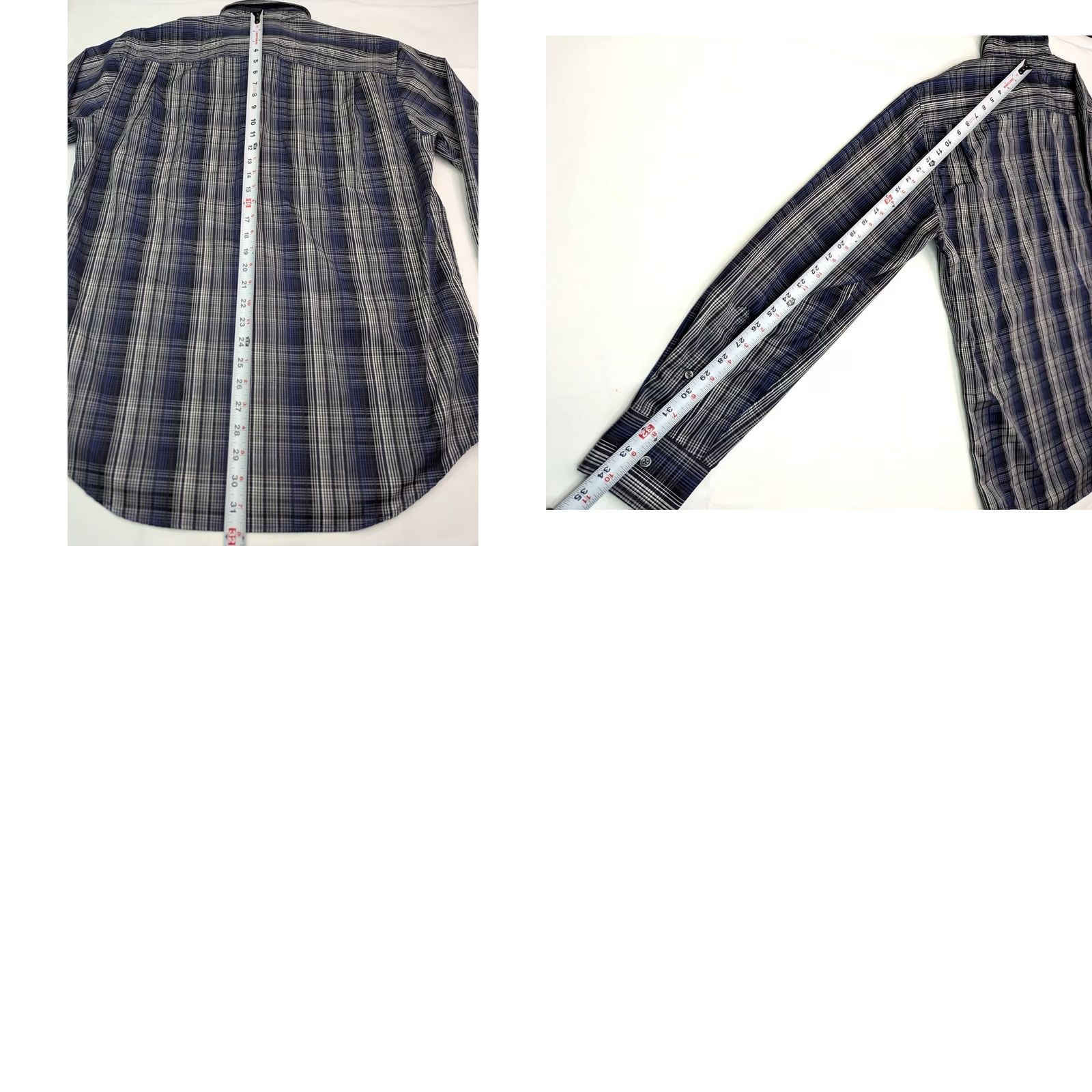 Vintage Kenneth Roberts Platinum Button-Up Shirt XL Men Plaid Blue Gray Long Sleeve Cotton Shirt Size US XL / EU 56 / 4 - 8 Thumbnail