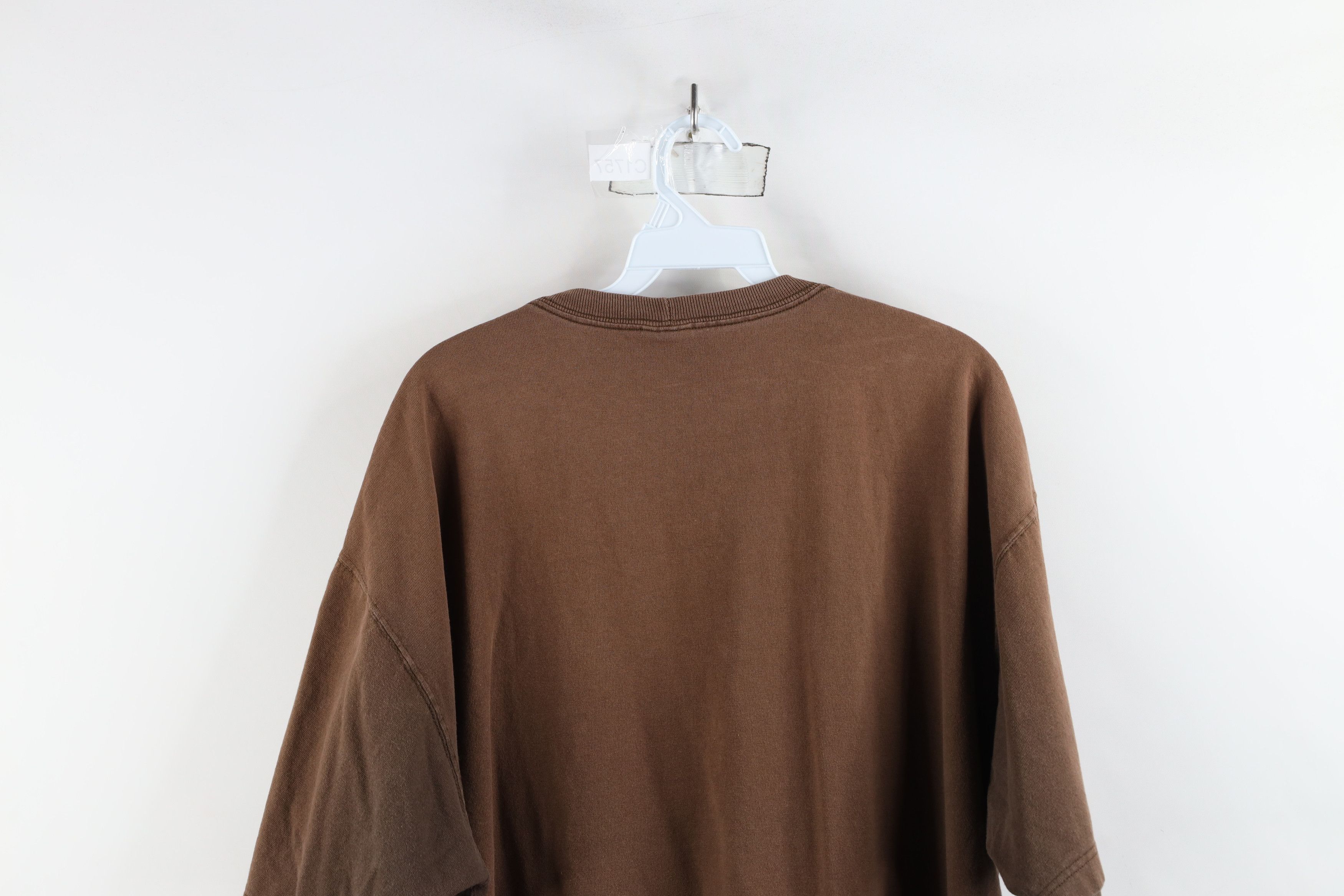 Carhartt × Vintage Vintage Carhartt Spell Out Sun Faded Heavy T-Shirt Brown Size US L / EU 52-54 / 3 - 14 Thumbnail