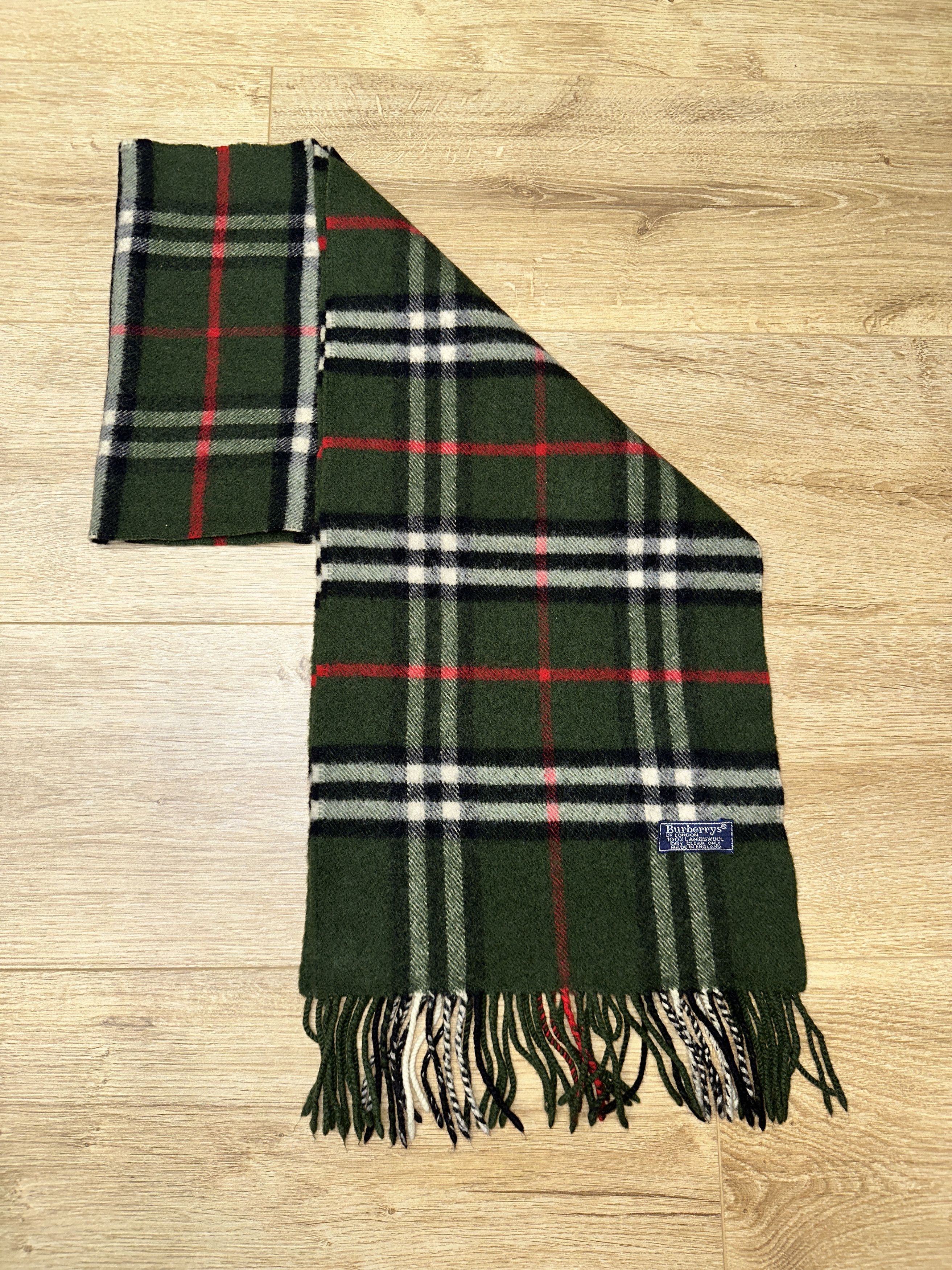 Burberry Burberrys Lambswool Nova Check Scarf England 140x27cm Size ONE SIZE - 1 Thumbnail