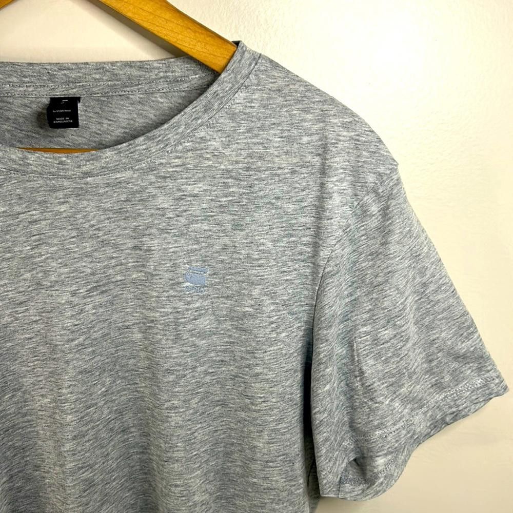 Designer G-Star - SS RN tee - Medium - Light Grey Melange - 100% Ctn Size US M / EU 48-50 / 2 - 1 Thumbnail