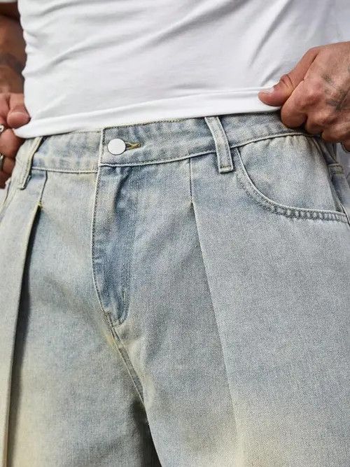 Jean × Vintage Vintage Retro Classic Wide Leg Jeans Denim Size US 34 / EU 50 - 2 Thumbnail