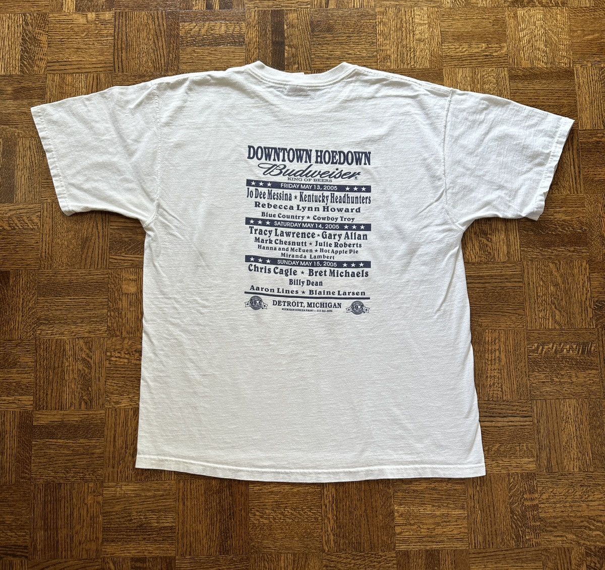 Vintage 2005 Downtown Hoedown Miranda Lambert Country Festival Tee Size US XL / EU 56 / 4 - 2 Thumbnail