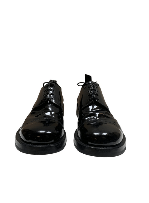 Miu Miu Vintage Miu Miu Men's Black Patent Leather Derby Shoes Size US 10 / EU 43 - 3 Thumbnail