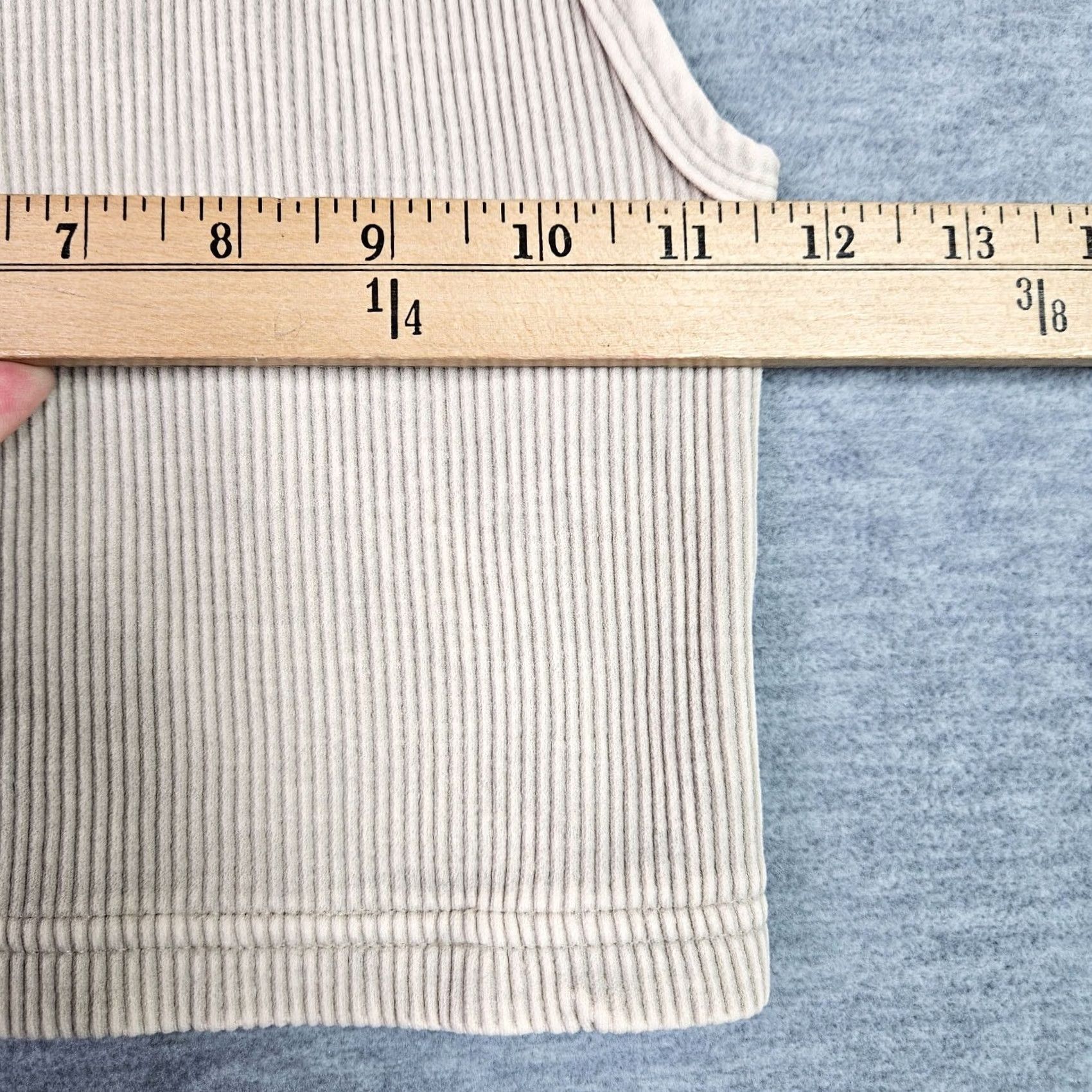 Free People Free People Movement Ribbed Crop Tank XS/S Stone Racerback NWT Ladies Sleeveless Tank Beige Nylon Spandex Modern Cropped Top Shirt Womens Size XS / US 0-2 / IT 36-38 - 4 Thumbnail