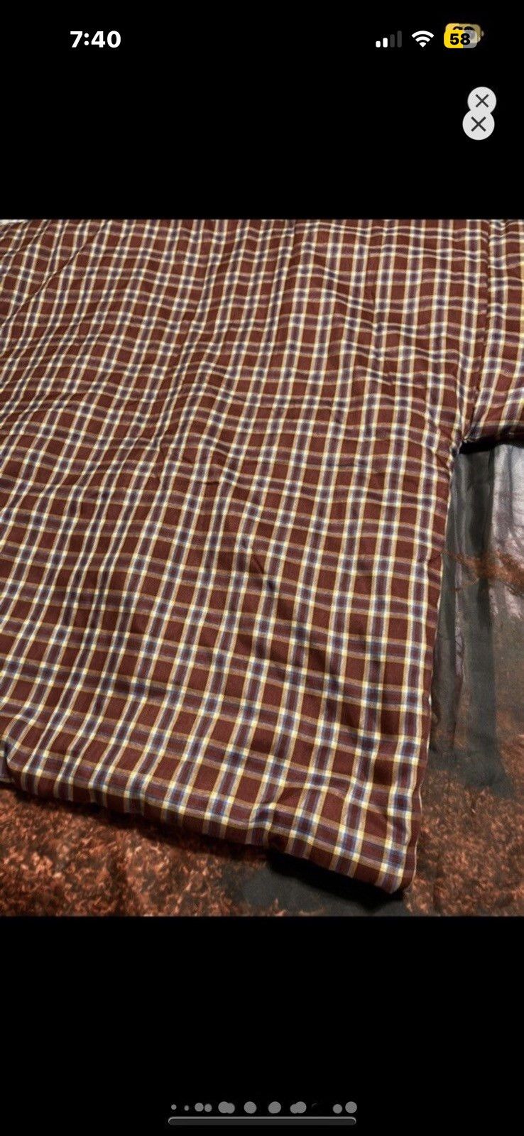 Vintage ***FINAL DROP***RARE 00s PLAID CHECKER DOWN KIMONO L Size US L / EU 52-54 / 3 - 18 Thumbnail