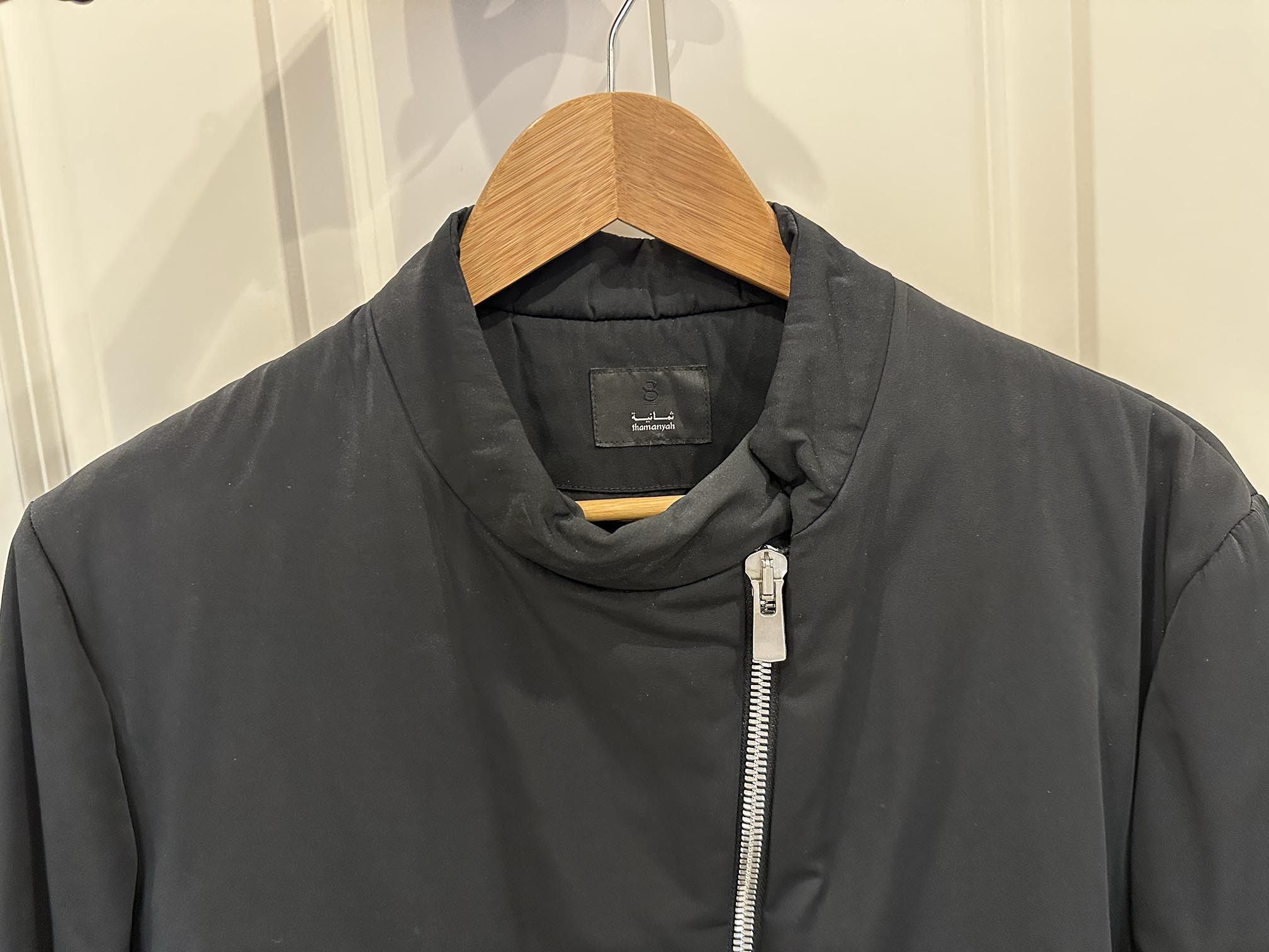 Rick Owens × Thamanyah Padded, Curved Zip Bomber Jacket Sz. 50 Size US M / EU 48-50 / 2 - 2 Thumbnail
