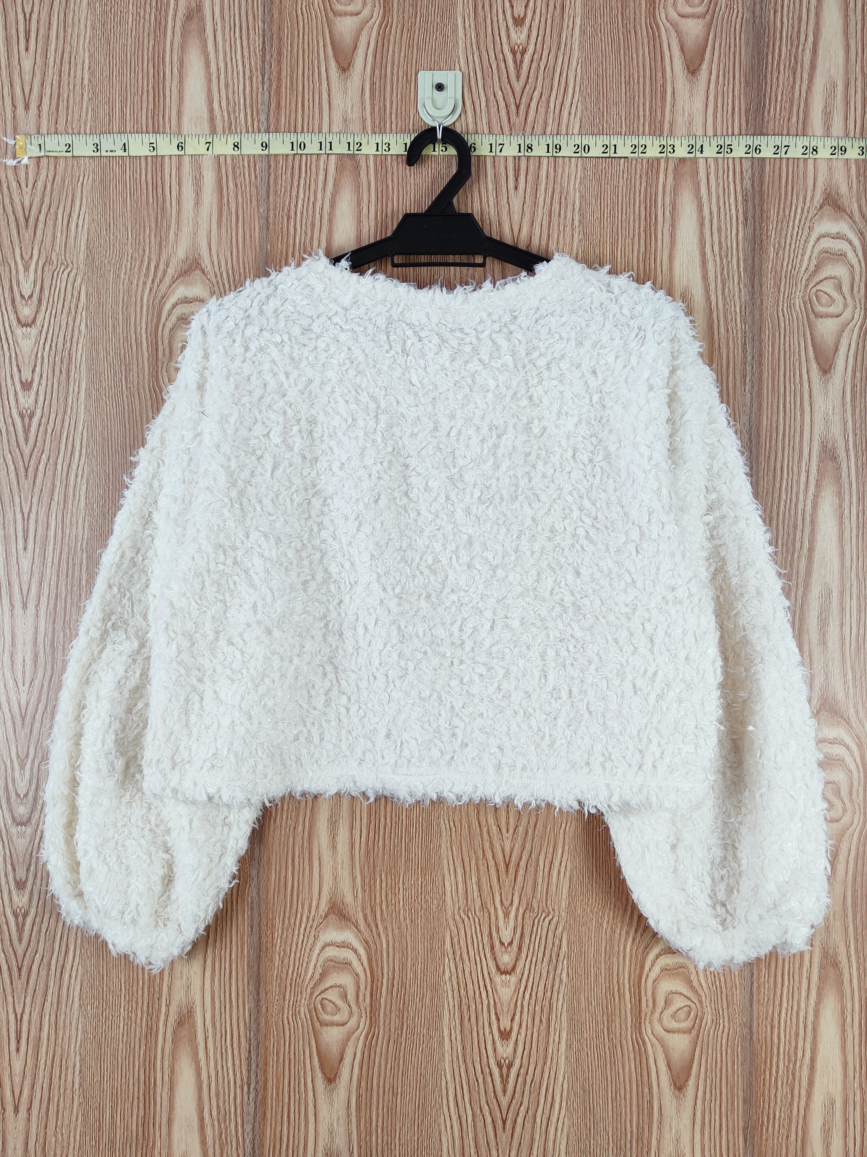 Japanese Brand × Vintage Earth Music & Ecology Ivory Fur Mohair Knitwear Size M / US 6-8 / IT 42-44 - 7 Thumbnail