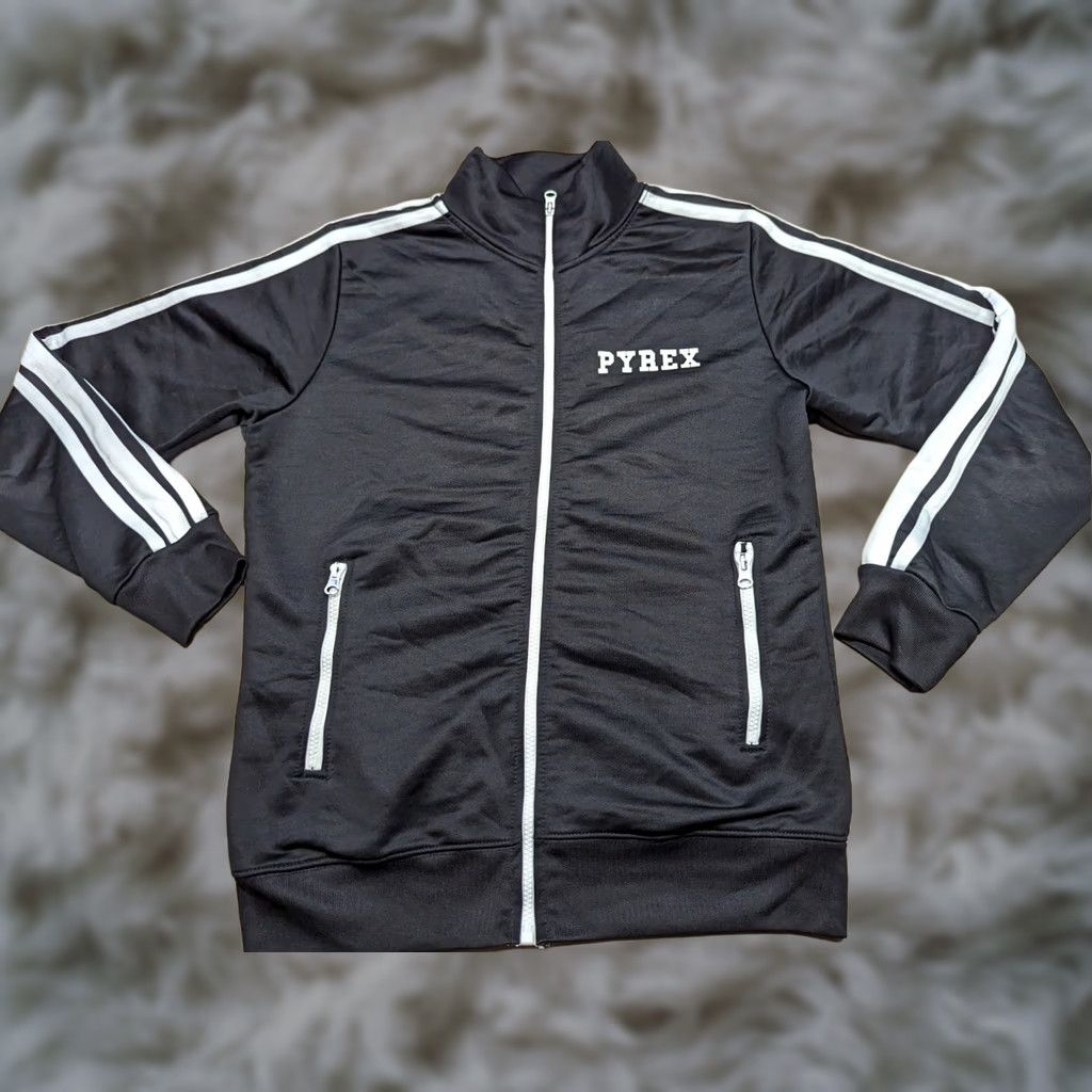 Vintage VINTAGE Pyrex Vision Mens Sports Jacket Track Jacket Full Zip Black Size S Adult Mens Sports Jacket Black Full Zip Pyrex Vision Virgil Abloh Size US S / EU 44-46 / 1 - 1 Thumbnail