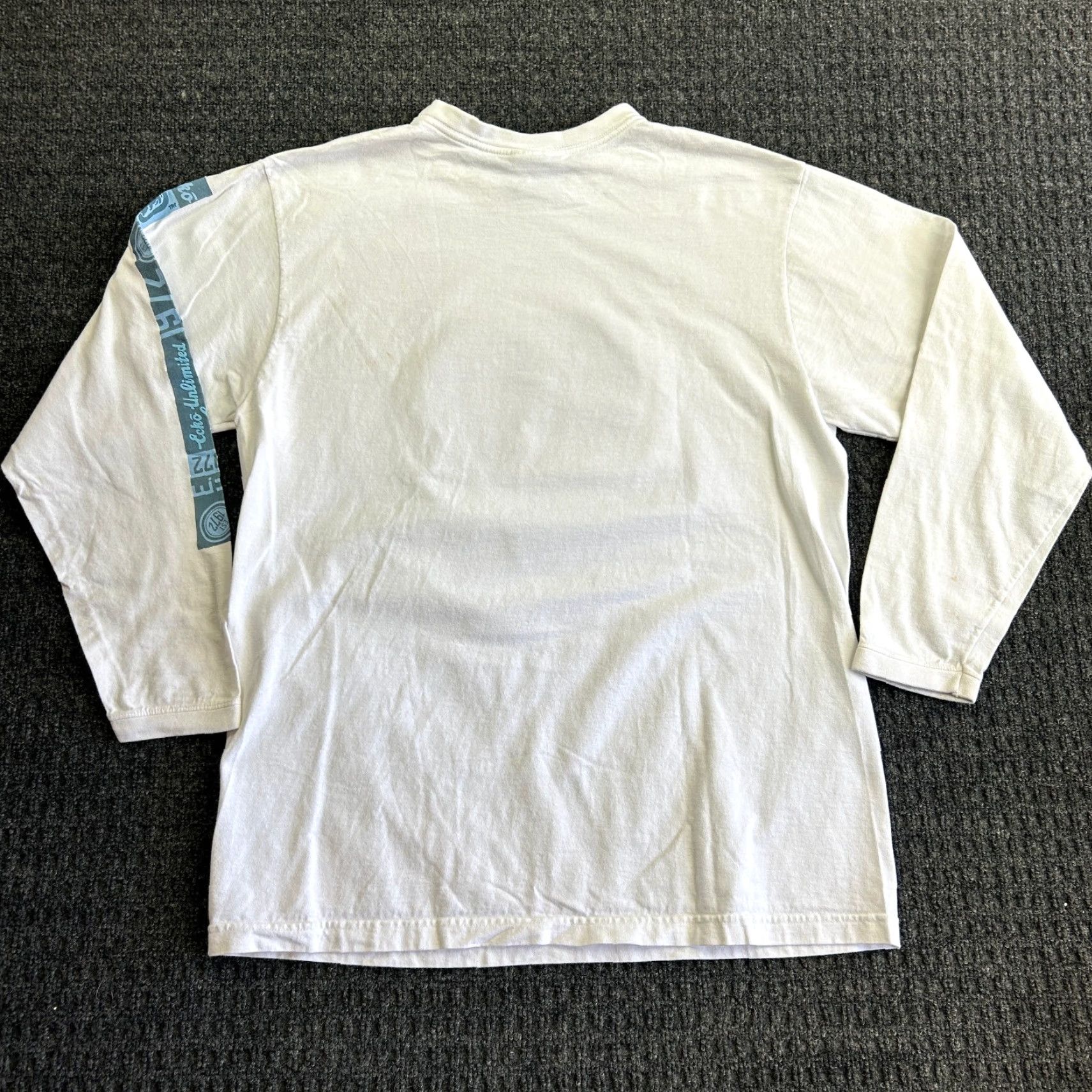 Ecko Unltd. VINTAGE Ecko Unltd. Shirt L White Graphic Sleeve Long Sleeve Crew Neck Mens 90s Hip Hop Streetwear Size US L / EU 52-54 / 3 - 5 Thumbnail