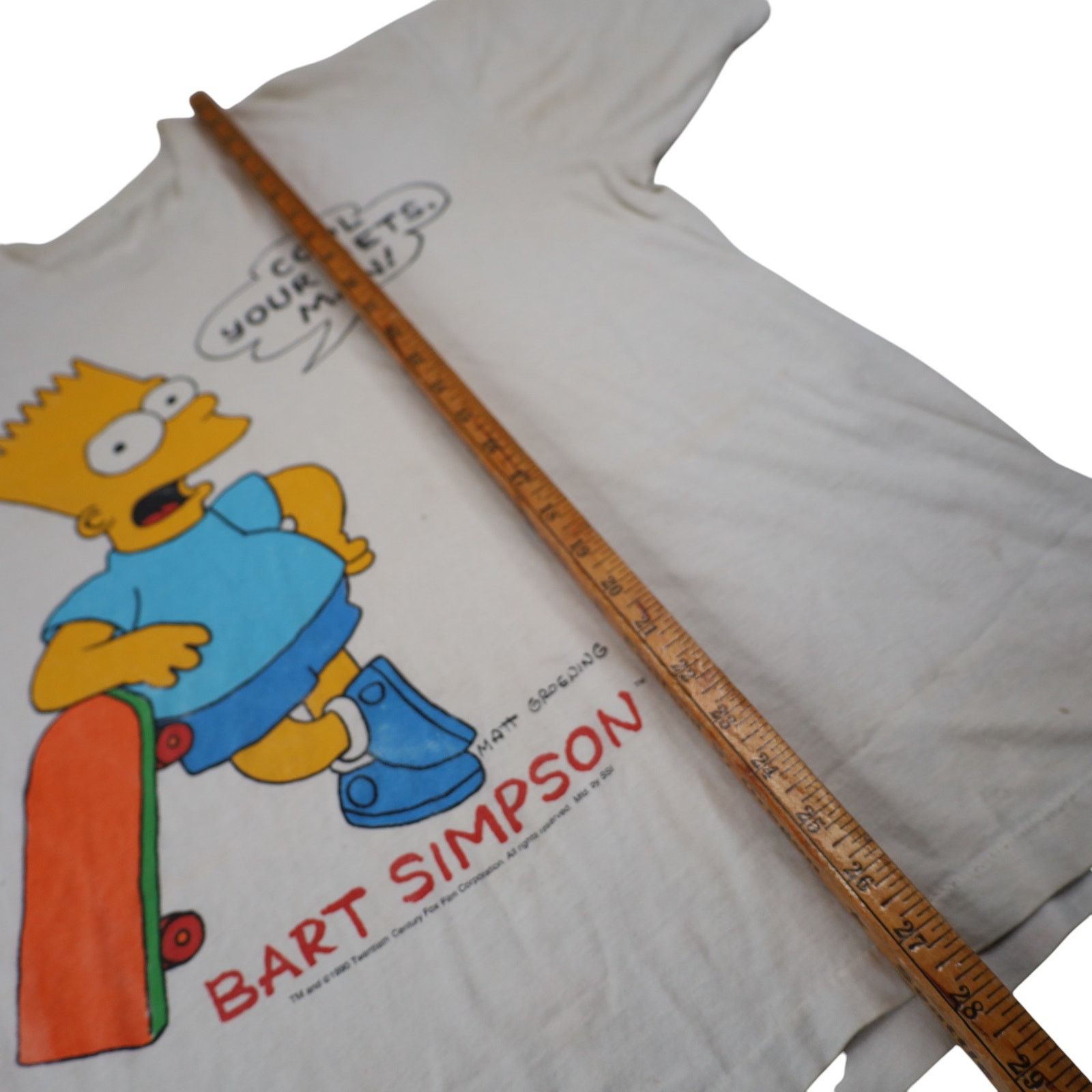 The Simpsons × Vintage VTG 1990 Bart Simpson "Cool Your Jets Man" Graphic T Shirt Size US L / EU 52-54 / 3 - 10 Thumbnail