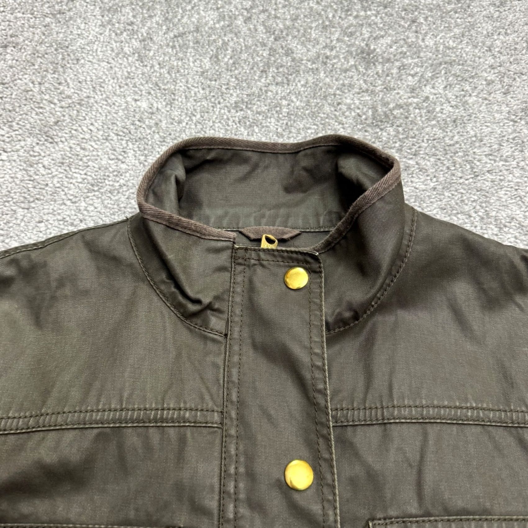 J.Crew J.CREW Parka Jacket Womens Small Green Cotton Snap Casual Field Utility Size S / US 4 / IT 40 - 3 Thumbnail