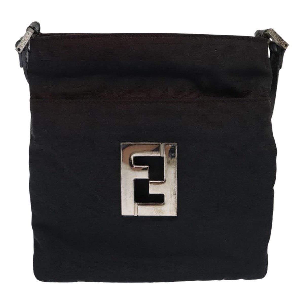 Fendi FENDI Zucca Canvas Shoulder Bag Nylon Black Size ONE SIZE - 2 Thumbnail