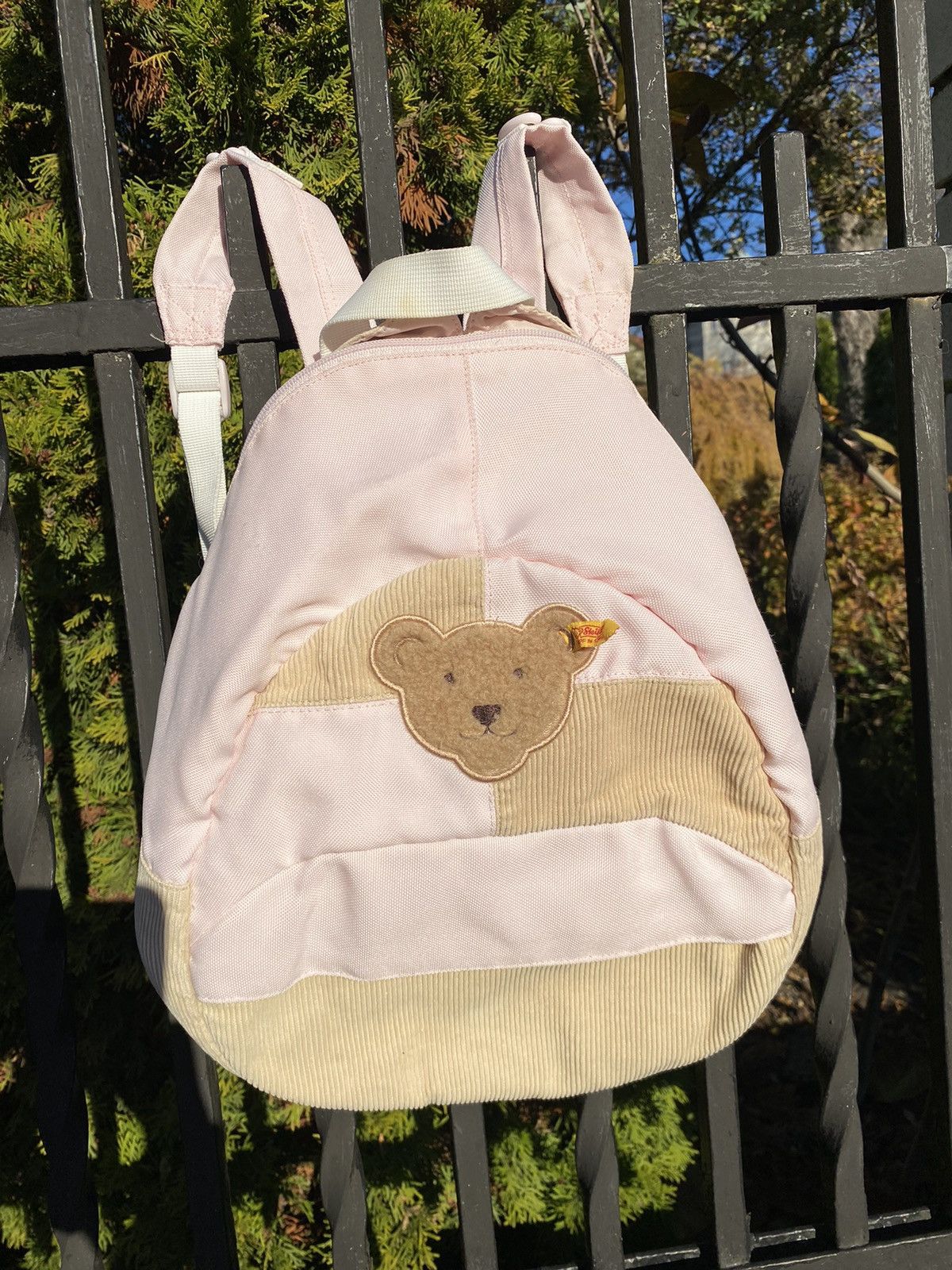 Japanese Brand × Vintage Steiff Backpacks Kids Teddy Bear Pink Size ONE SIZE - 1 Thumbnail