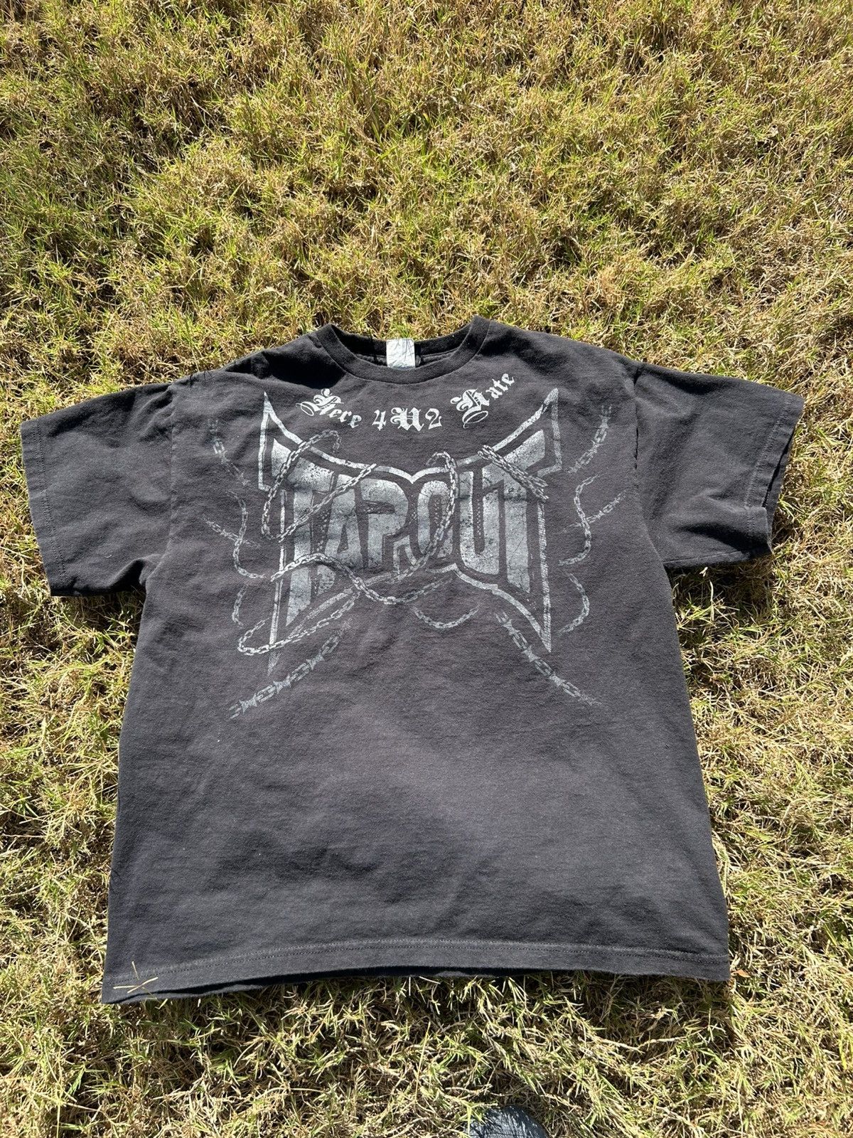 Tapout Y2K Tapout Here 4U2 Hate chains t-shirt Size US L / EU 52-54 / 3 - 1 Thumbnail