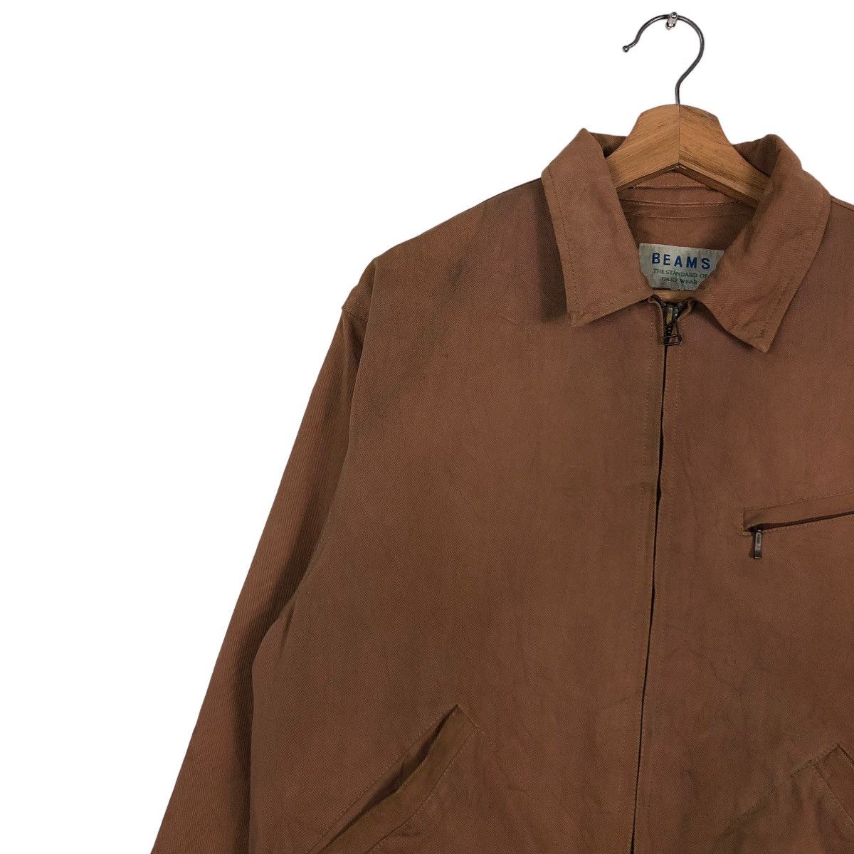 Japanese Brand 🔥Vintage Biker Chore Jacket Beams Japan Made Zipper Size US M / EU 48-50 / 2 - 7 Thumbnail