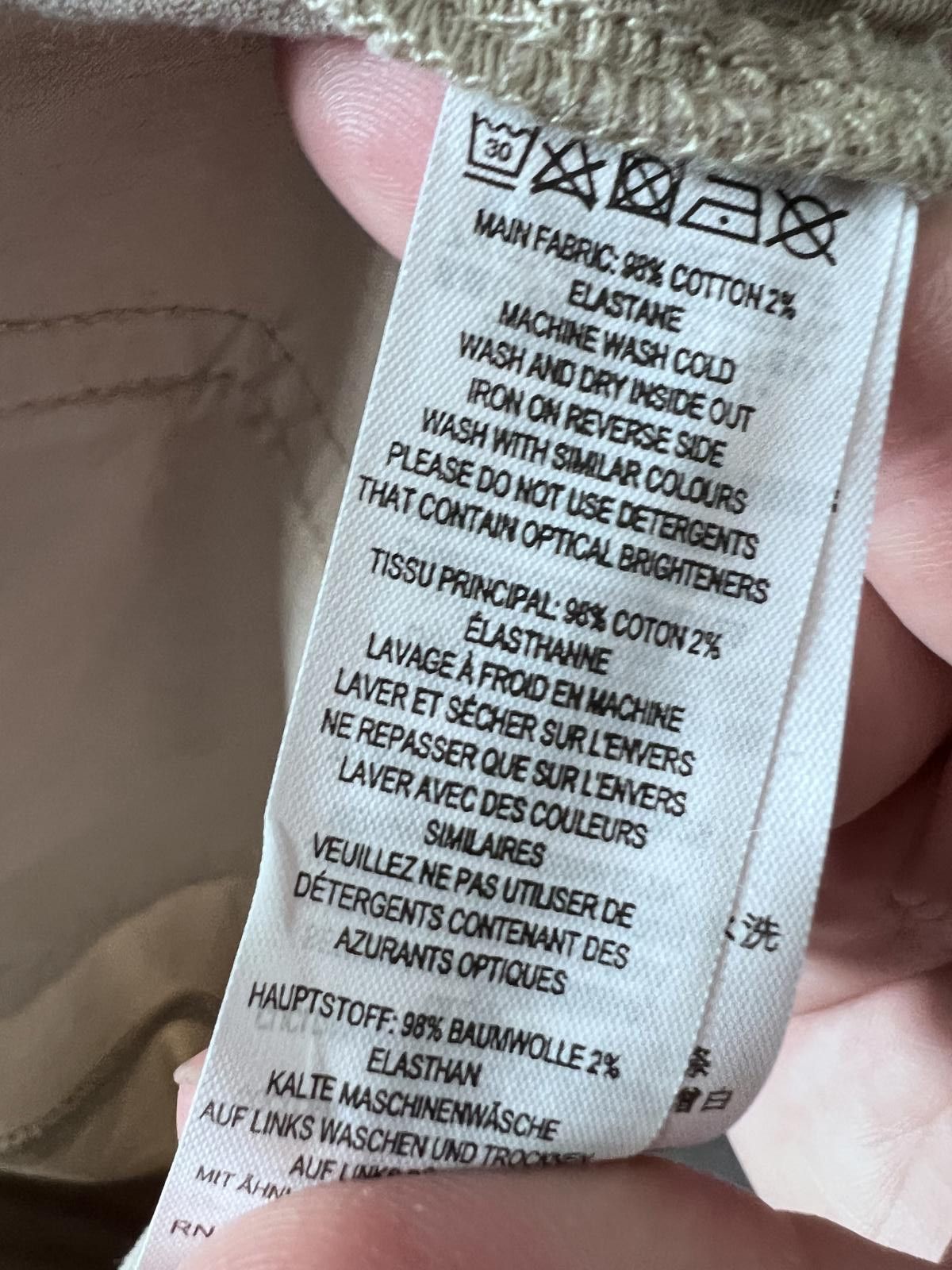 French Connection French Connection Micro Cord Jeans – UK 10 – Soft Truffle Size 28" / US 6 / IT 42 - 5 Thumbnail
