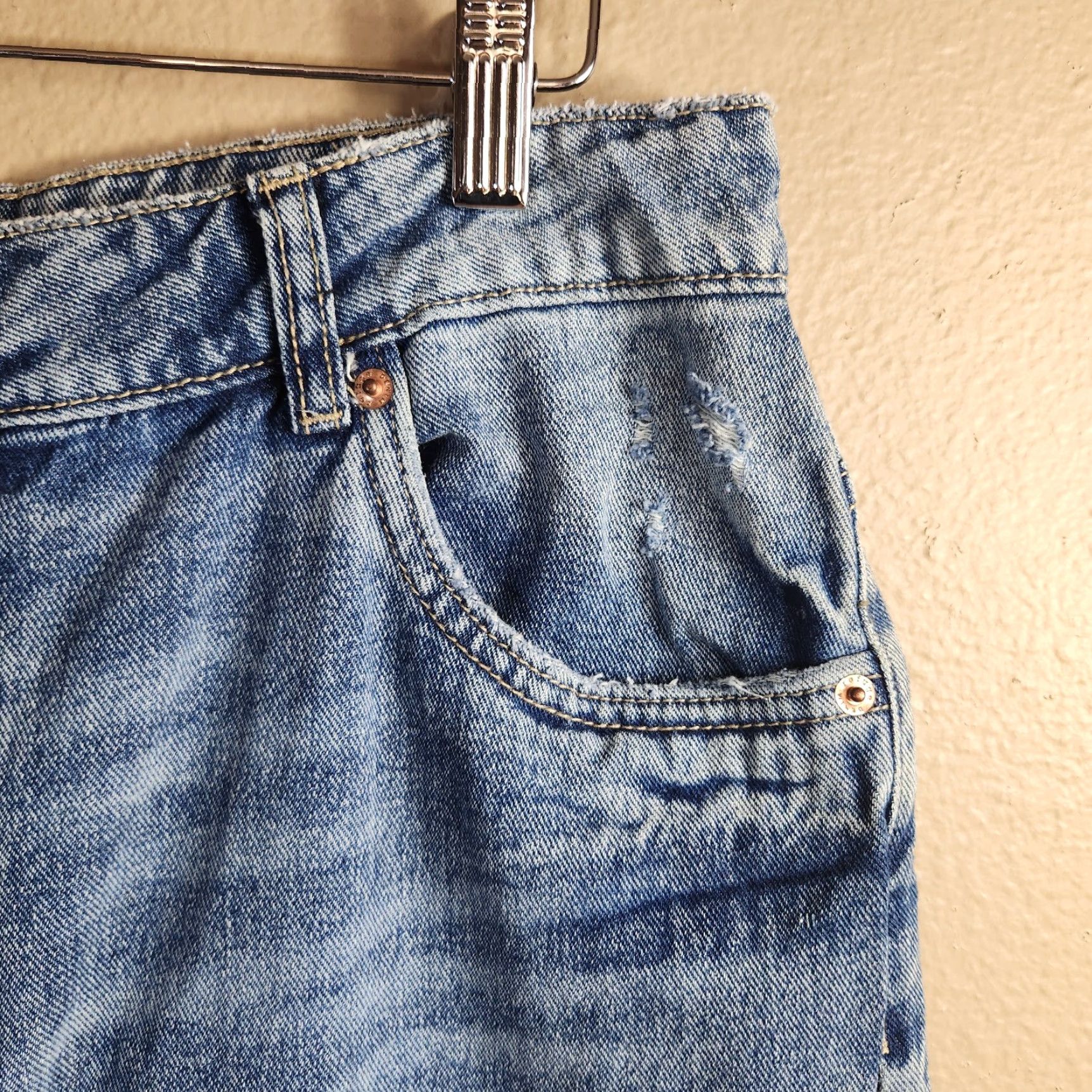 Vintage Refuge Jeans |11| High Rise Wide Leg Medium Wash 100% Cotton Refug​e Womens Jeans Size 32" / US 10 / IT 46 - 5 Thumbnail