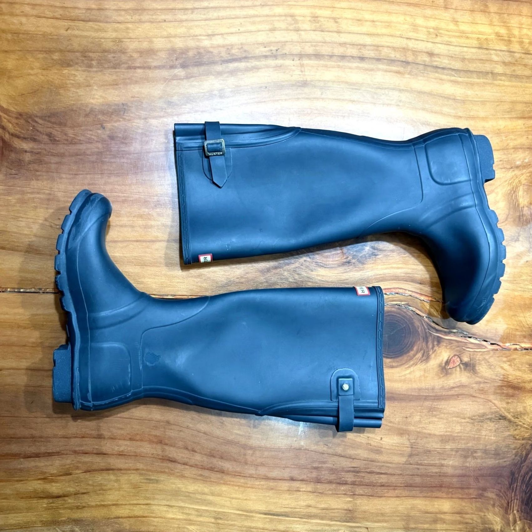 Hunter Hunter Original Tall Rain Boots Womens 9 Gray Waterproof Pull On Casual Boots Weatherproof Size US 10 / IT 40 - 4 Thumbnail