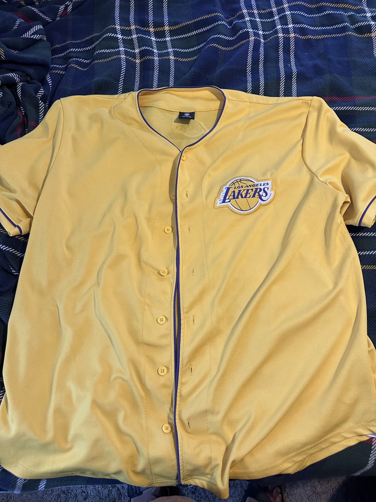 Vintage Yellow lakers baseball jersey Size US XL / EU 56 / 4 - 1 Preview
