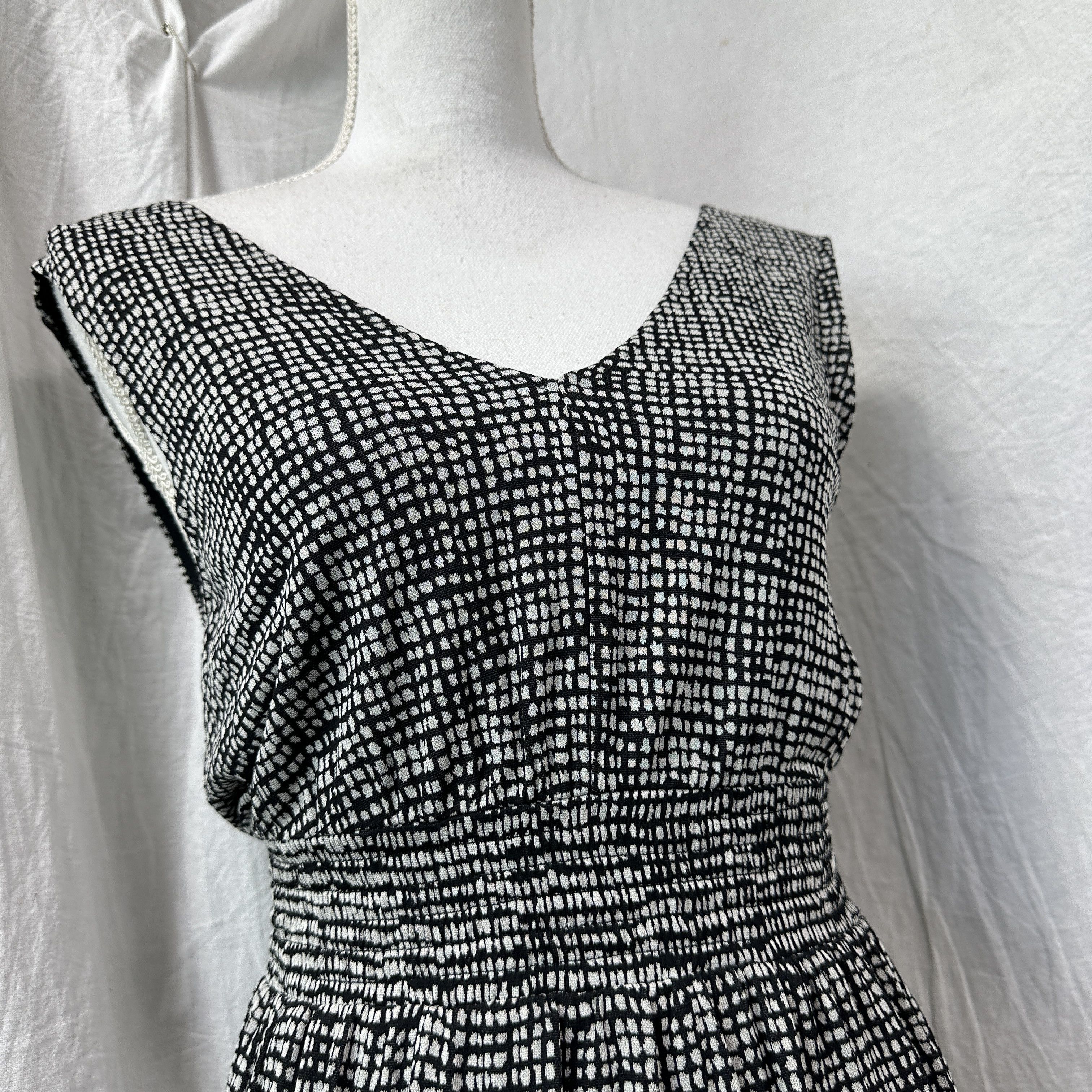 Max Mara Vintage Avant Garde Pattern Max Mara Mini Dress Y2K Size M / US 6-8 / IT 42-44 - 5 Thumbnail