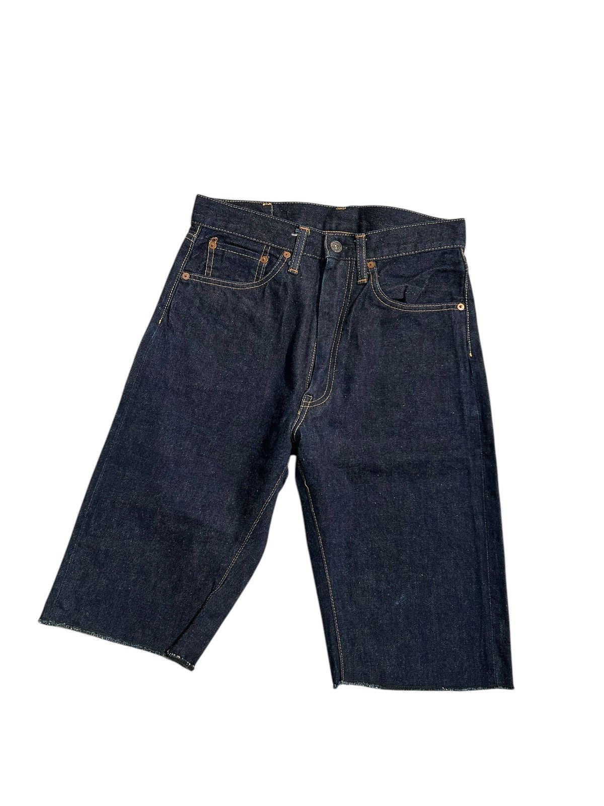 Japanese Brand × Kapital × Vintage FOB FACTORY SELVEDGE Japanese Short Denim Jeans Size US 29 - 6 Thumbnail