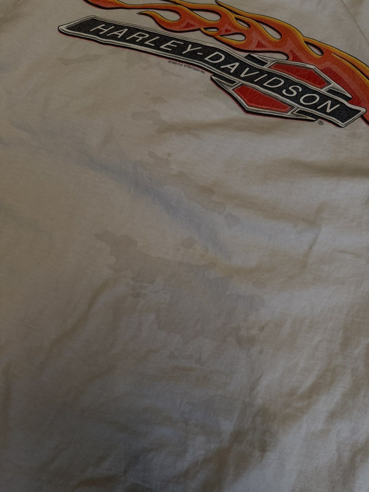 Harley Davidson Vintage 1993 Harley-Davidson flames longsleeve Size US XL / EU 56 / 4 - 5 Thumbnail