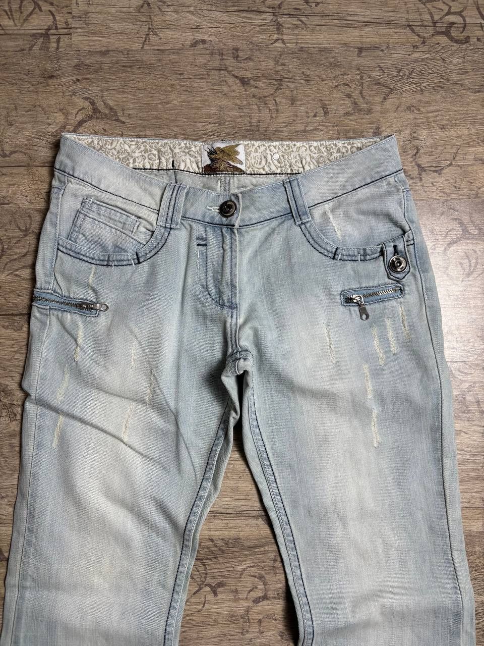 Japanese Brand GOD BLESS AMERICA RARE Flared OWENS Type! Y2K Japan Jeans Size US 30 / EU 46 - 10 Thumbnail